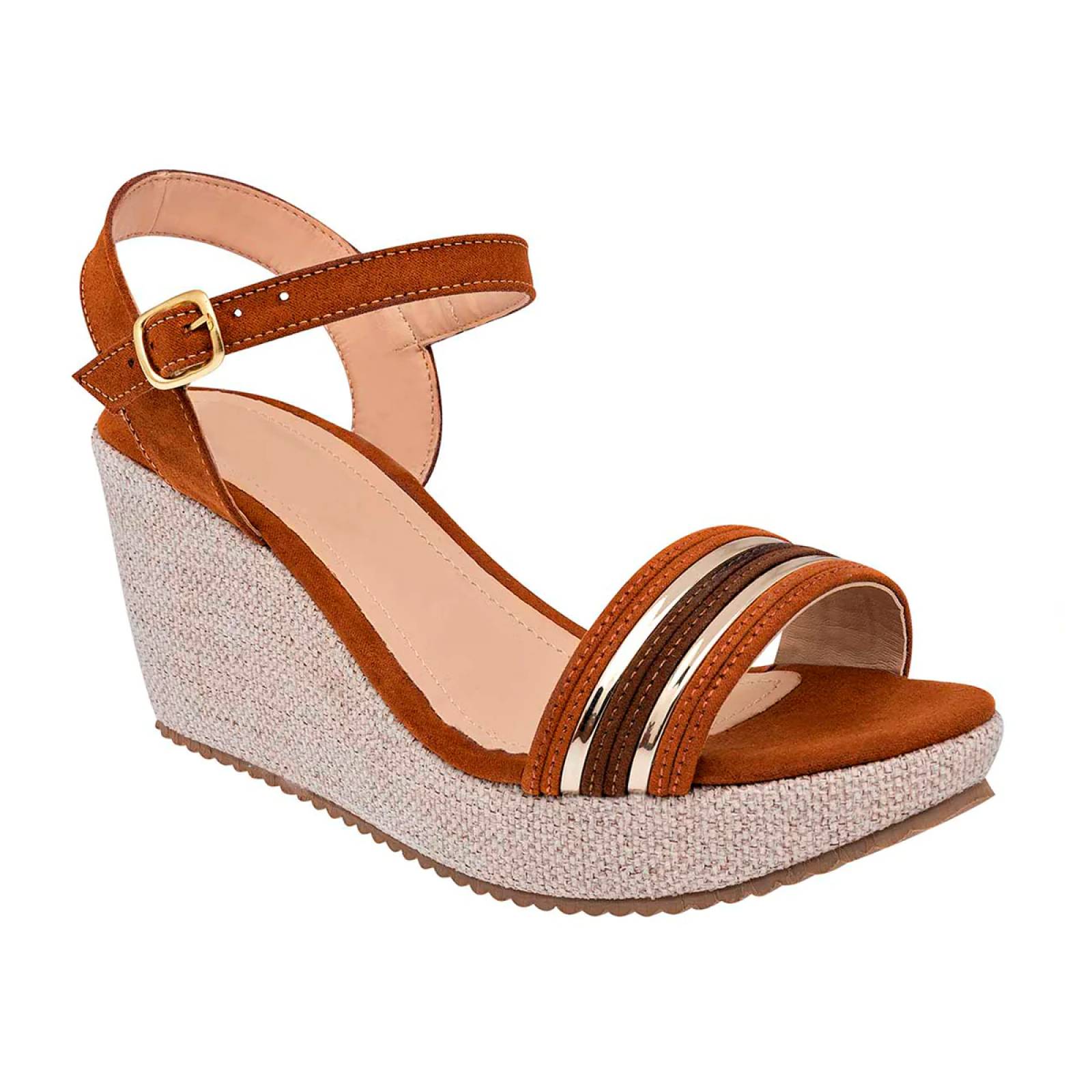 Sandalias Plataforma Sandalias Color Cafe Sandalias Cafe Mujer