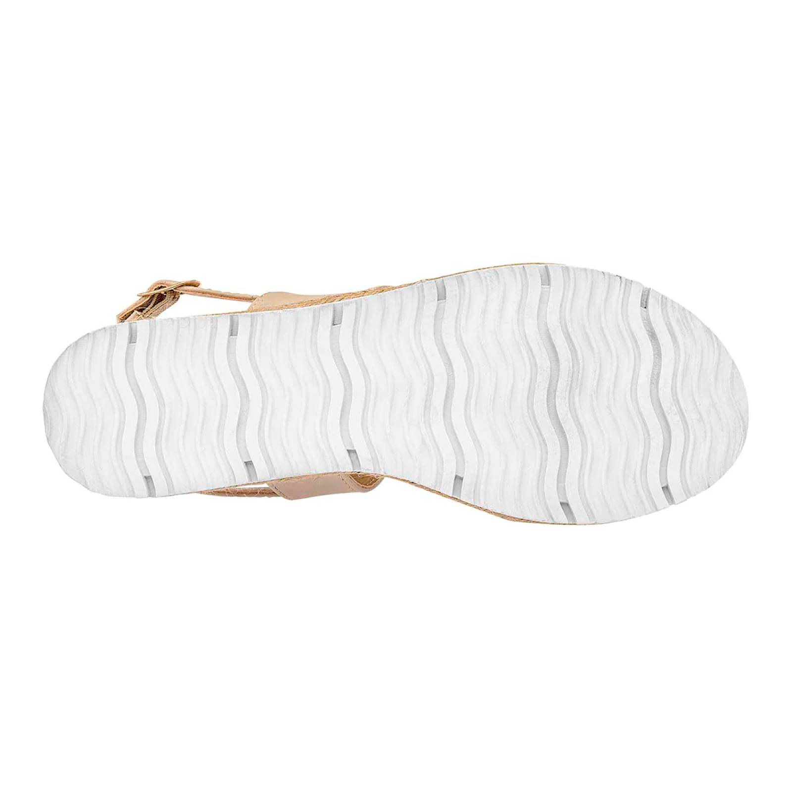 Sandalias de piso Marca  Exterior Sintético Color Beige 