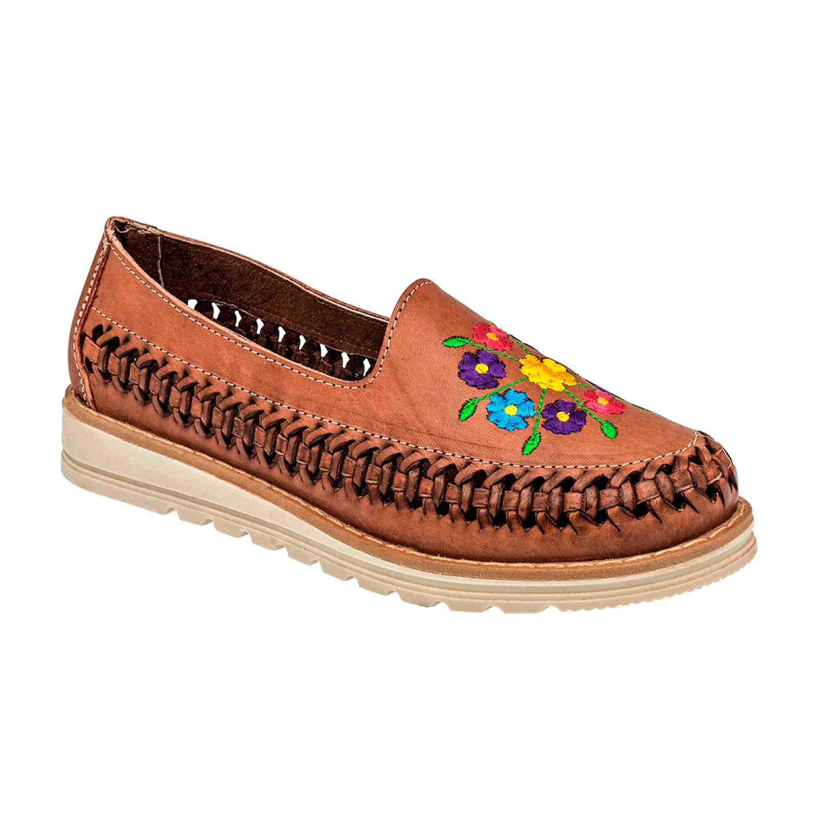 Sandalias con plataforma Marca Exterior Piel Color Café