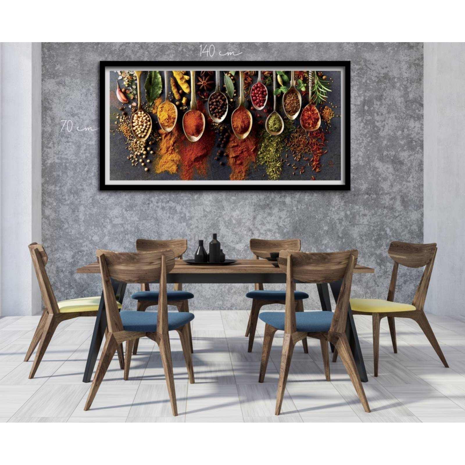 Cuadro Decorativo, Para Comedor, Semillas Y Especias