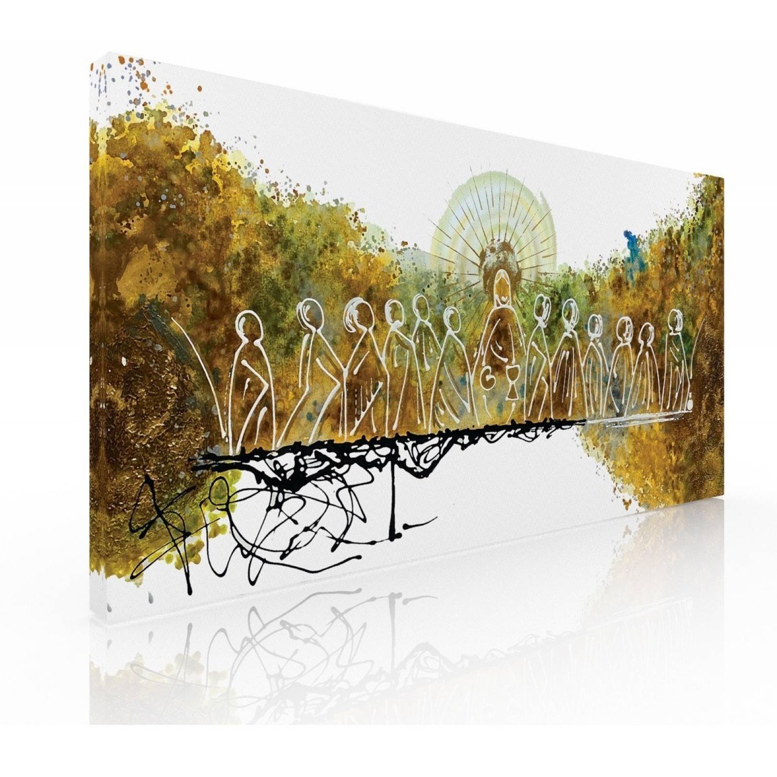 Cuadro Decorativo, Para Comedor, Última Cena Abstracta