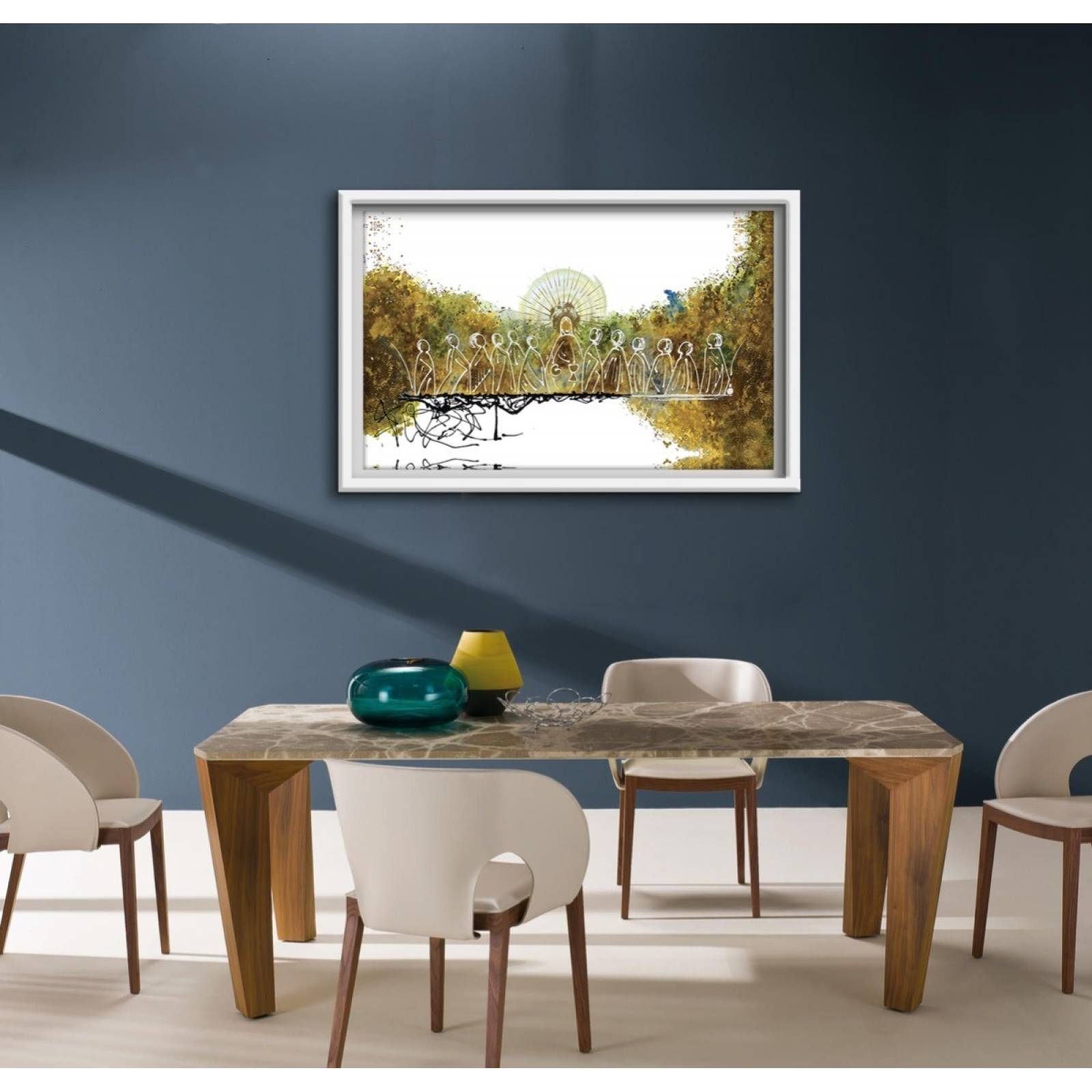 Cuadro Decorativo, Para Comedor, Última Cena Abstracta