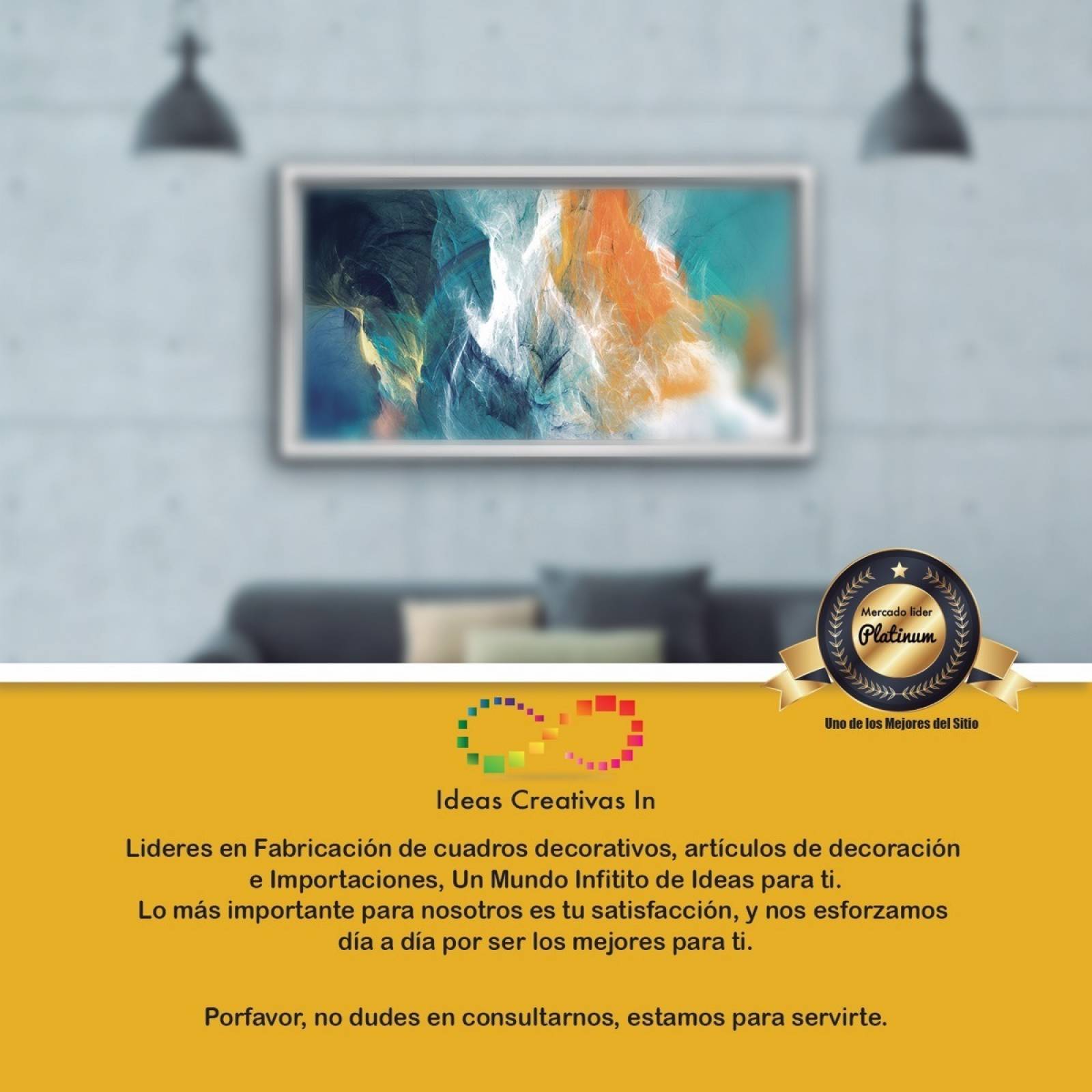 Cuadro Decorativo, Para Comedor, Última Cena Abstracta