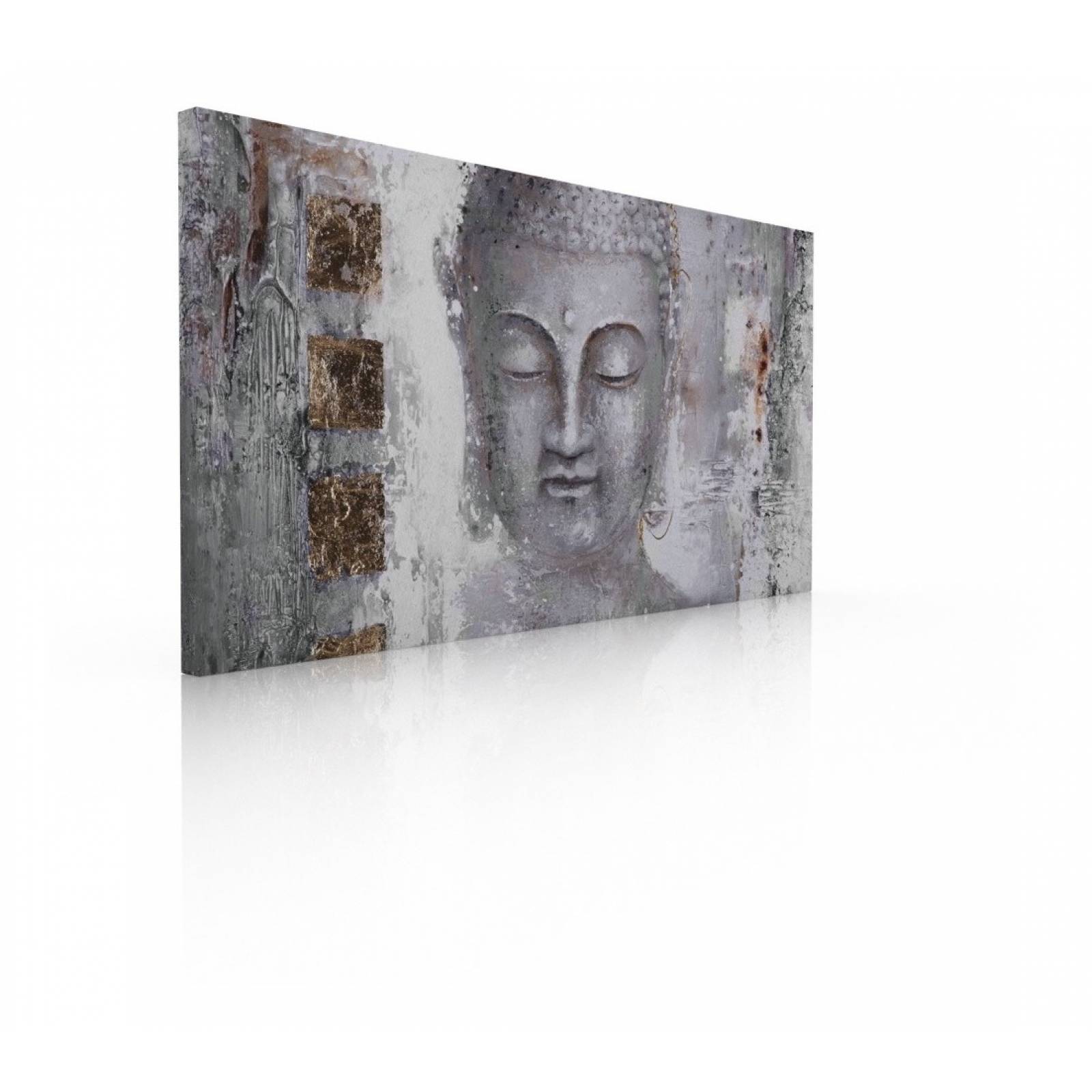 Cuadro Decorativo, Para Sala,recamara O Comedor, Buda Gris