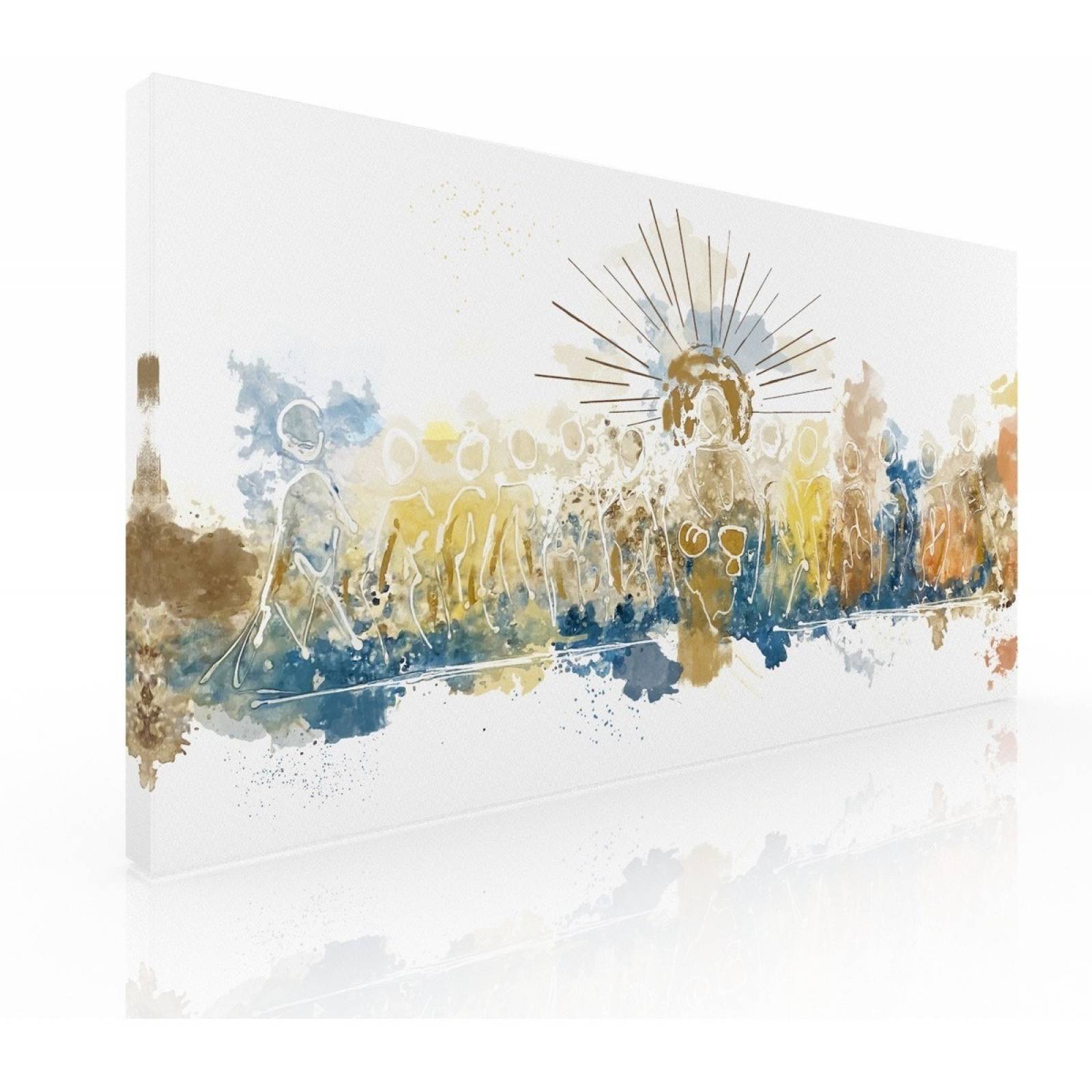 Cuadro Decorativo   Moderno Para Comedor Ultima Cena Abstracta