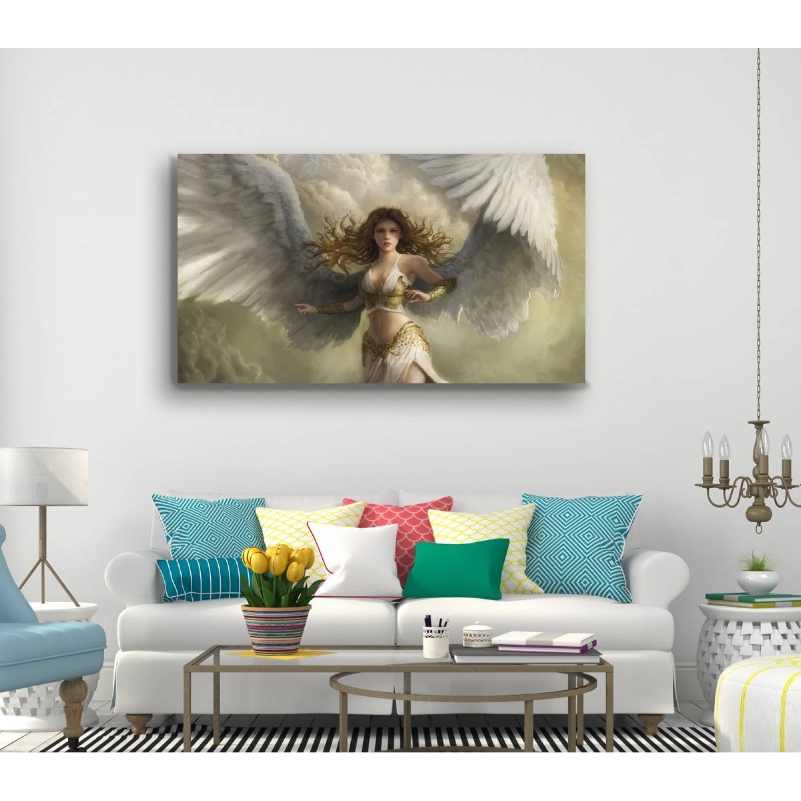 Cuadro Decorativo Moderno Para Recamara Angel Guerrero