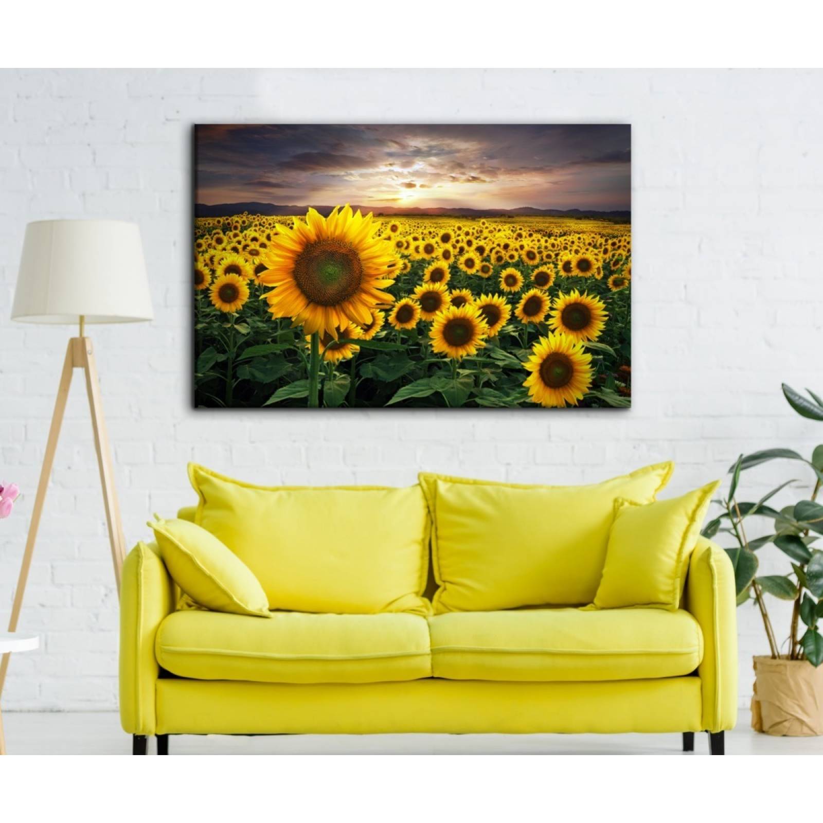 Cuadro Decorativo Para Recamara Sala O Comedor Los Girasoles