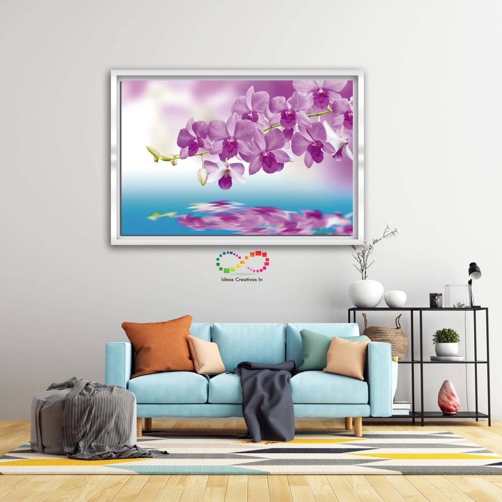 Cuadro Decorativo Sala Recamara O Comedor Flores Magenta