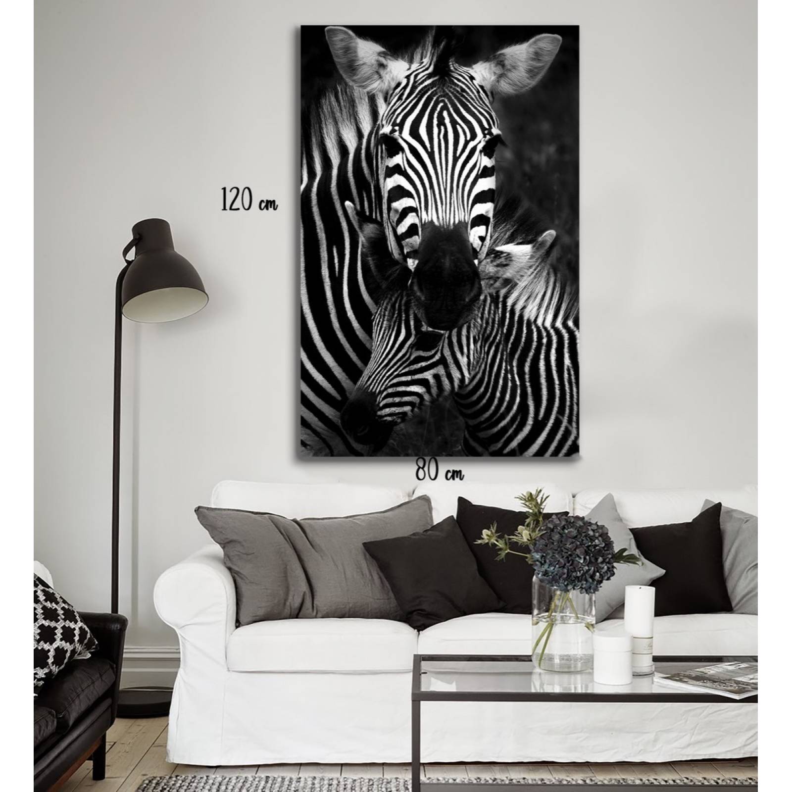 Cuadro Decorativo Moderno Para Recamara Cebras