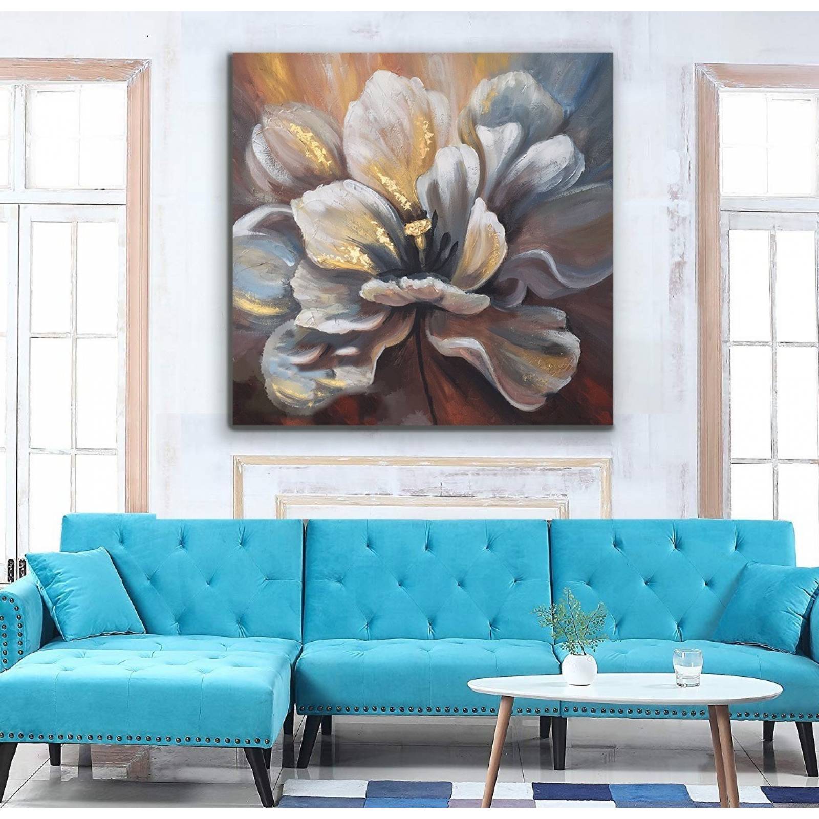 Cuadro Decorativo Para Sala Recamara O Comedor Flor Shedron