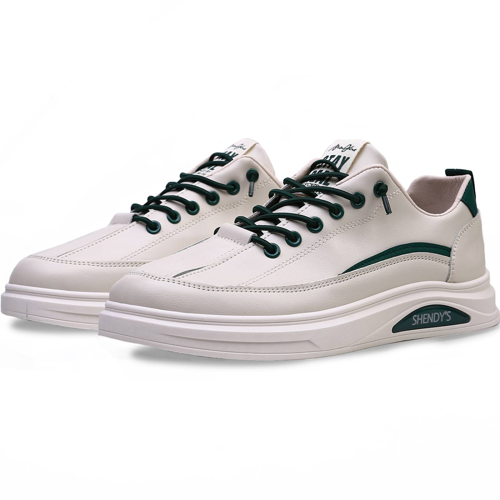 Tenis Shendy Vendy Casual Deportivo Leipzig Crema