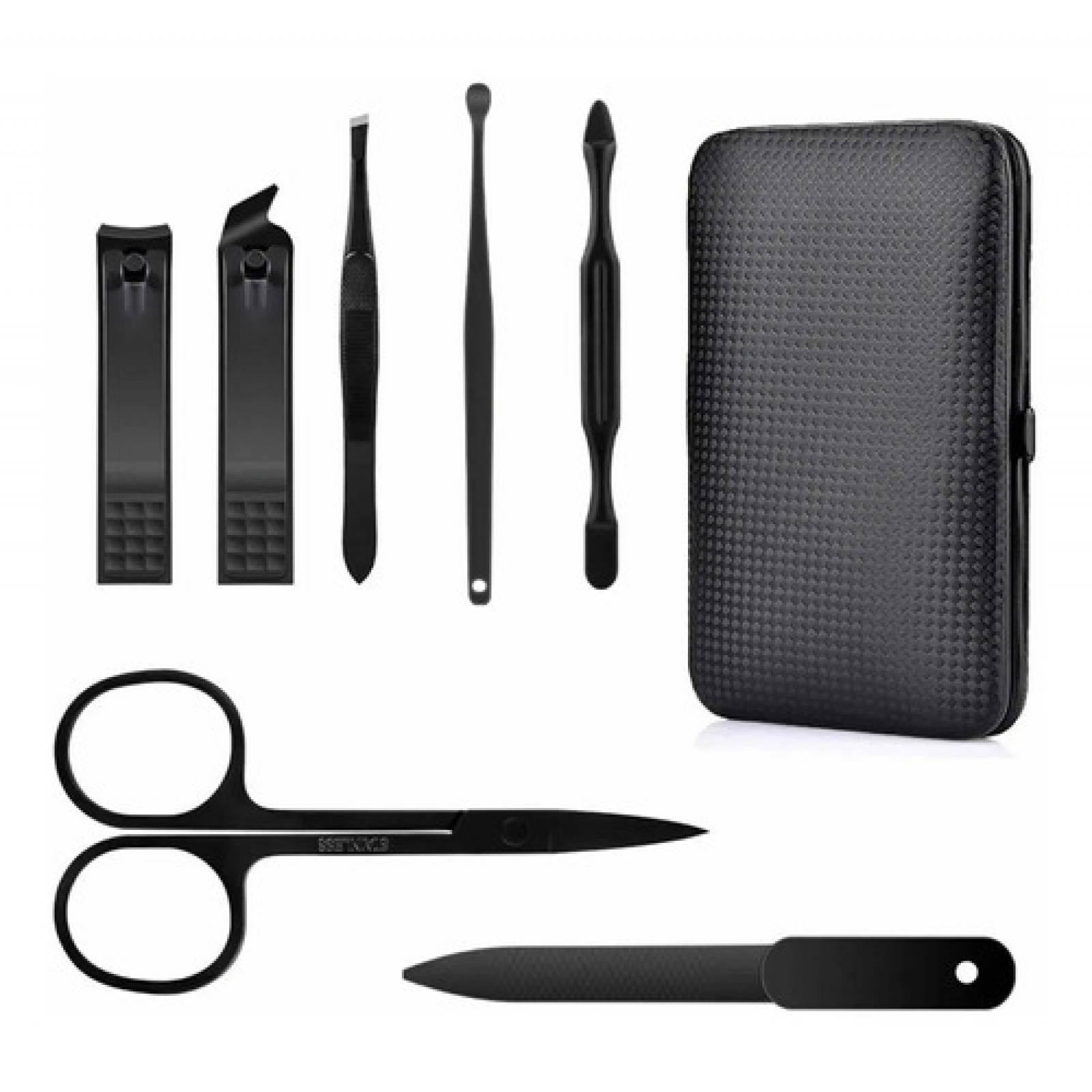 Kit 7 Piezas Cortauñas Set Manicura Pedicura Acero