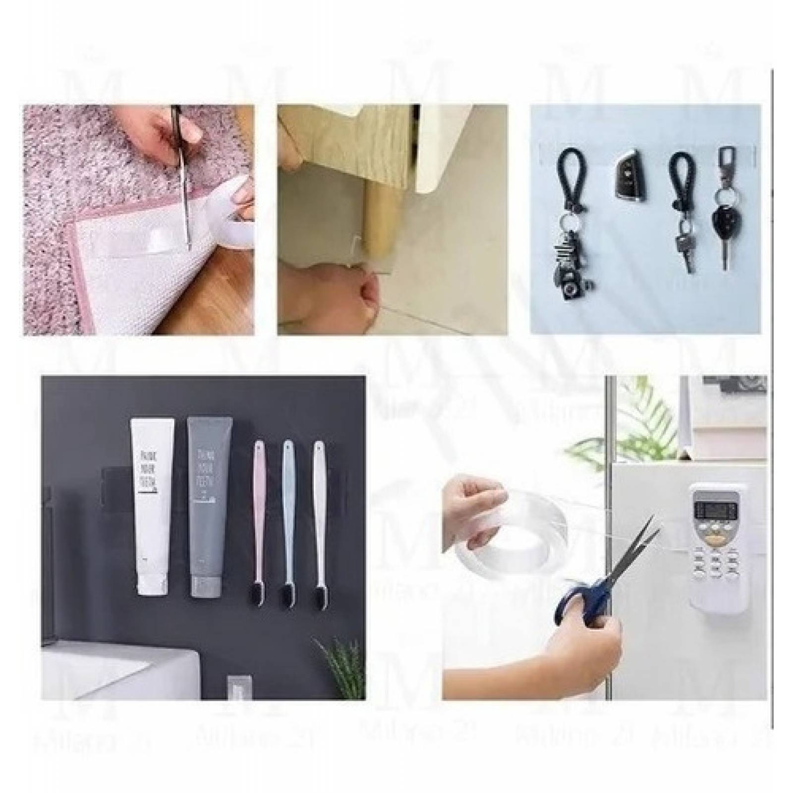 Cinta Magica Doble Cara Ivy Grip  Lavable Reutilizable 1mt