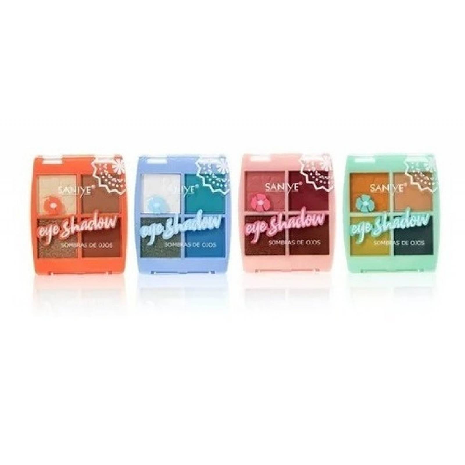 Paleta Bolsillo Sombras De Ojos 4 Tonos Varias Gamas Saniye 03