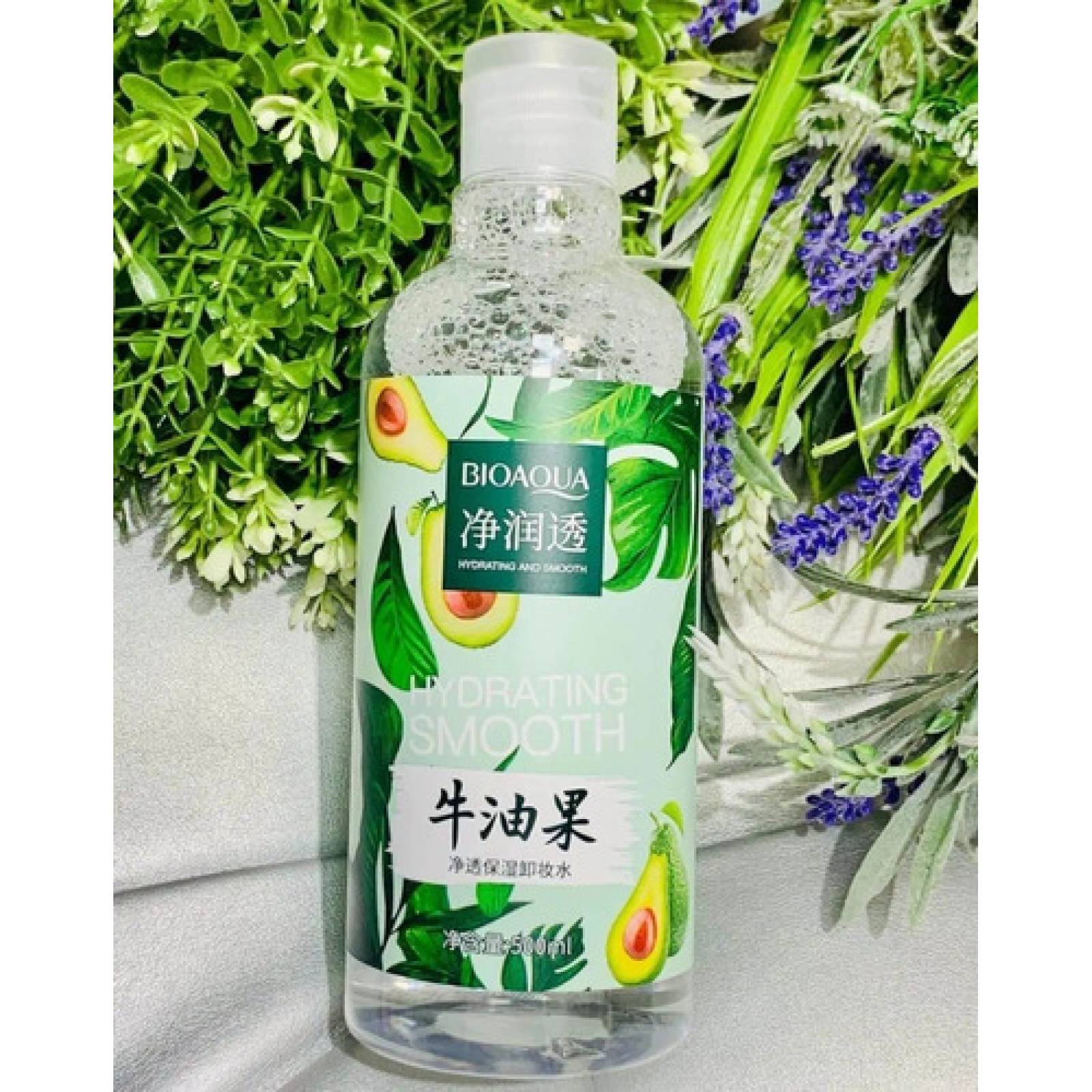 Agua Micelar Hidratante Extracto De Aguacate 500ml Bioaqua