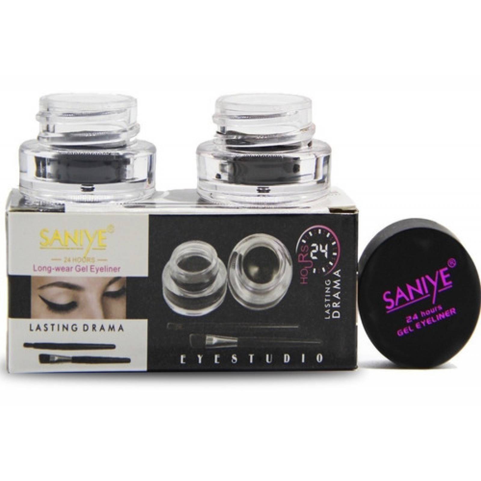 Pomada Para Cejas Black + Brown 24h Saniye Negro/Café