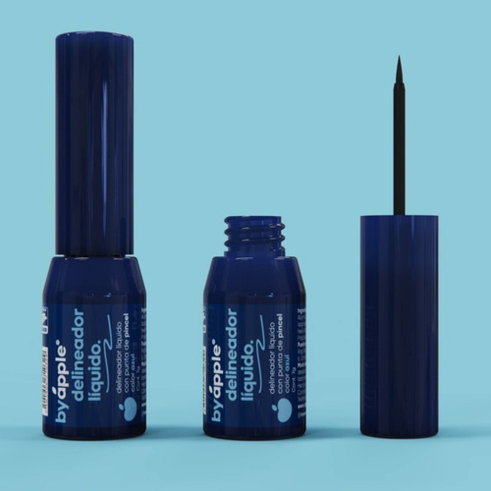 Delineador Líquido Punta De Fieltro Despegable By Apple Azul