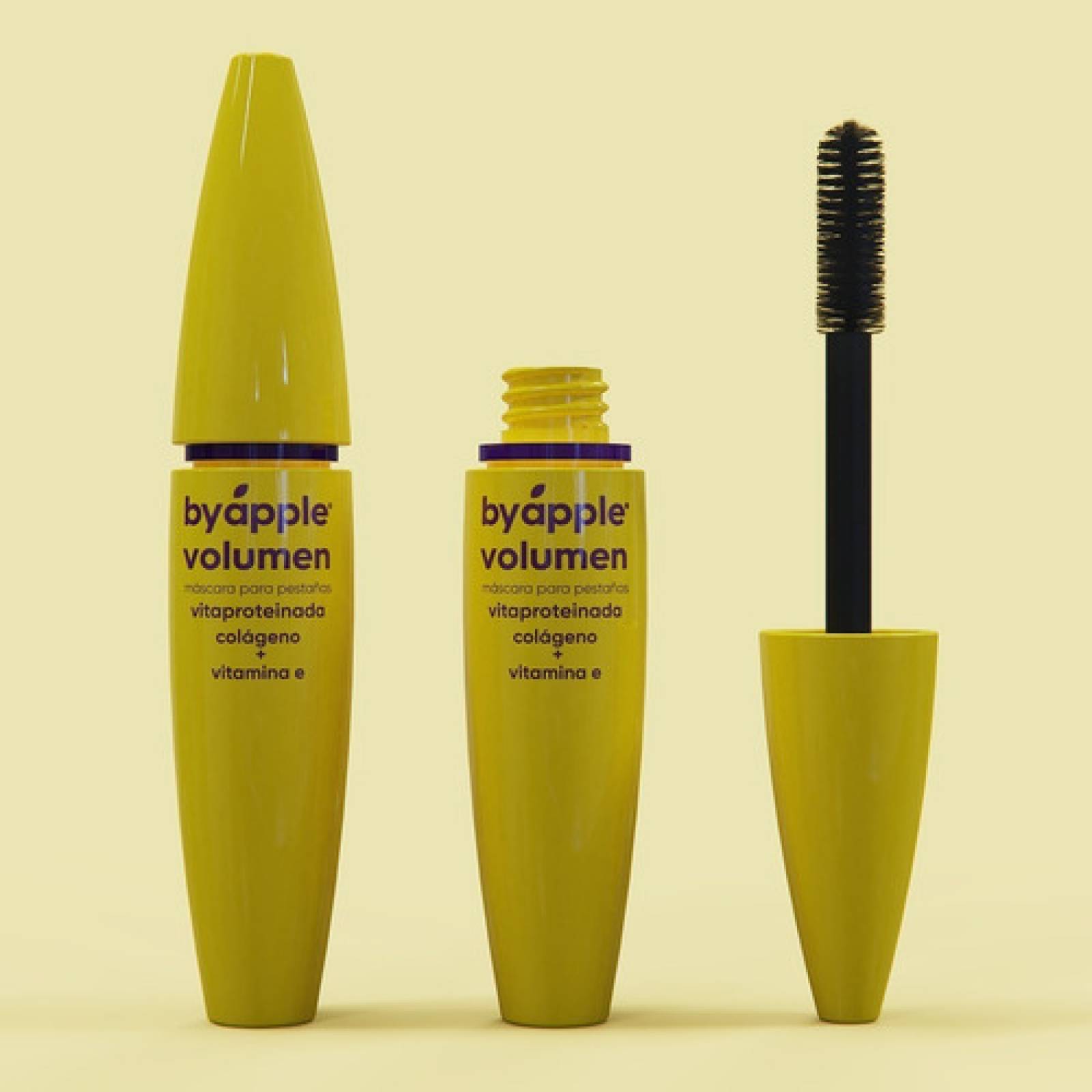 Máscara De Pestañas Vitaproteinada Máximo Volumen By Apple Colágeno + Vitamina e