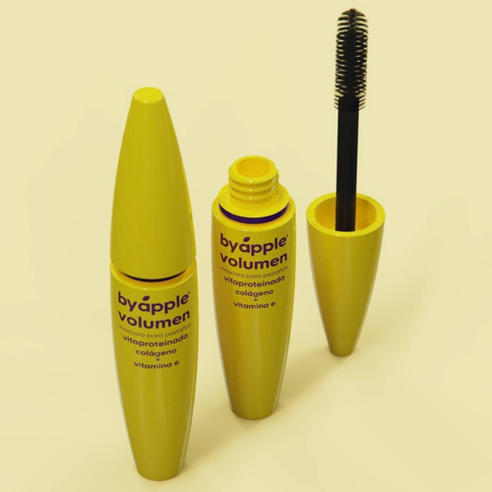 Máscara De Pestañas Vitaproteinada Máximo Volumen By Apple Colágeno + Vitamina e