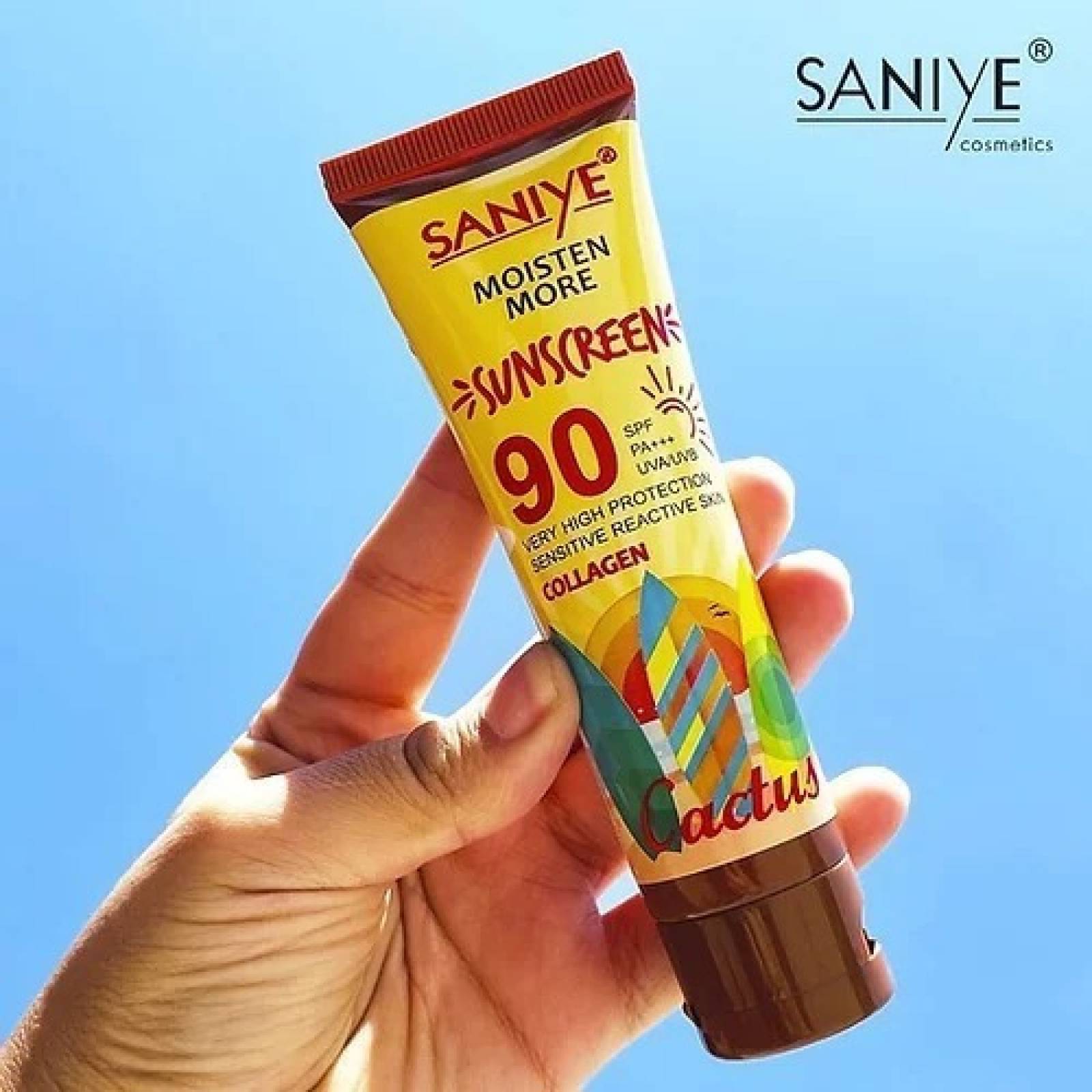 Bloqueador Protector Solar Spf90 Con Collageno Saniye 