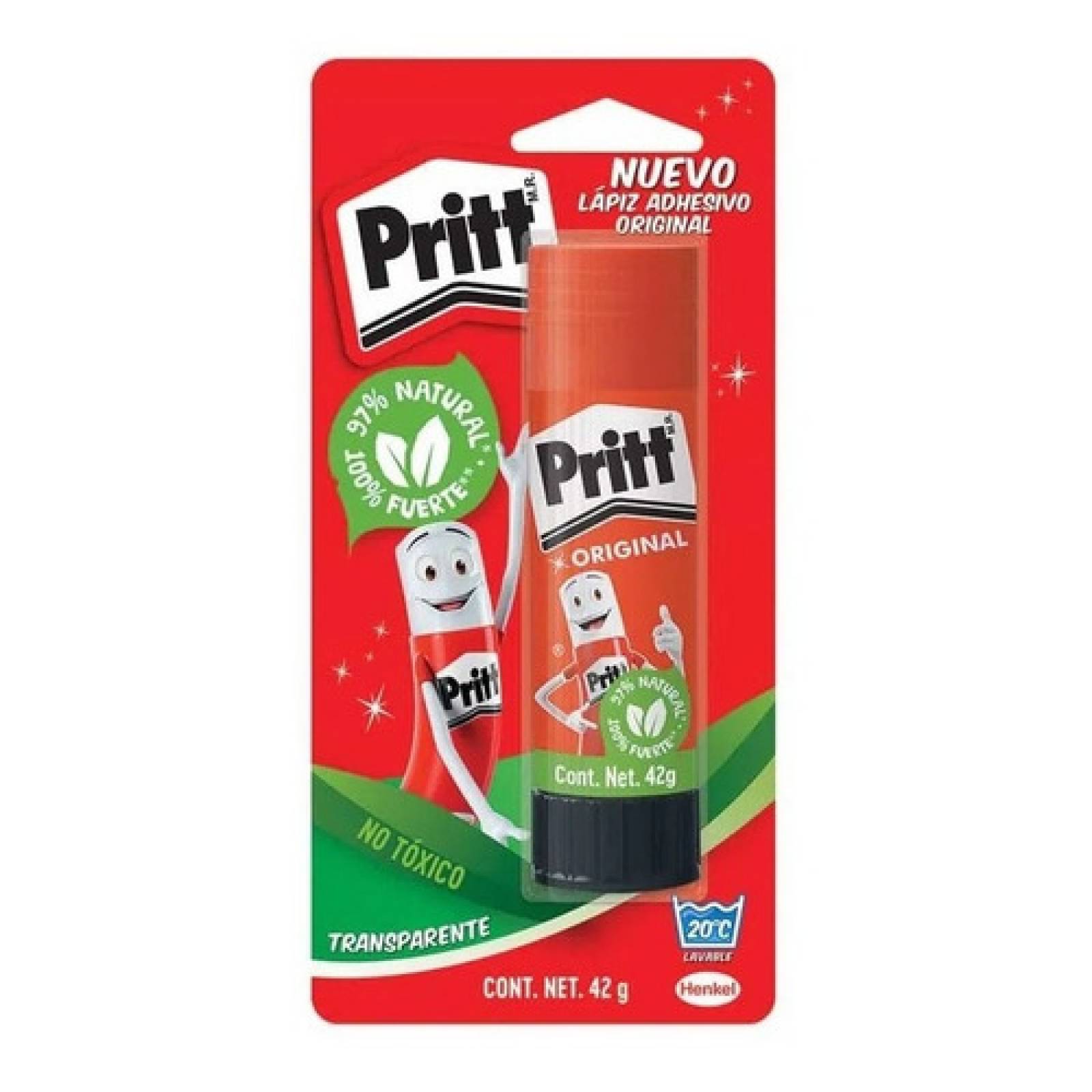 Pegamento Lápiz Adhesivo Tubo Con 42 G Blíster Pritt  Barra