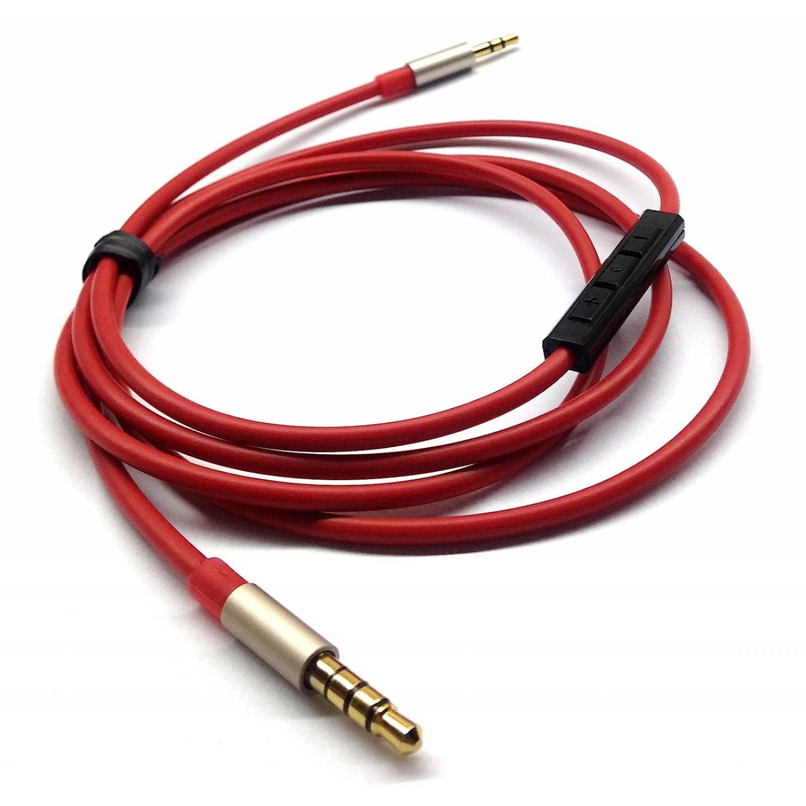 Cable Auxiliar 3.5 Mm Con Micrófono Manos Libres Control 1 M Wi.130