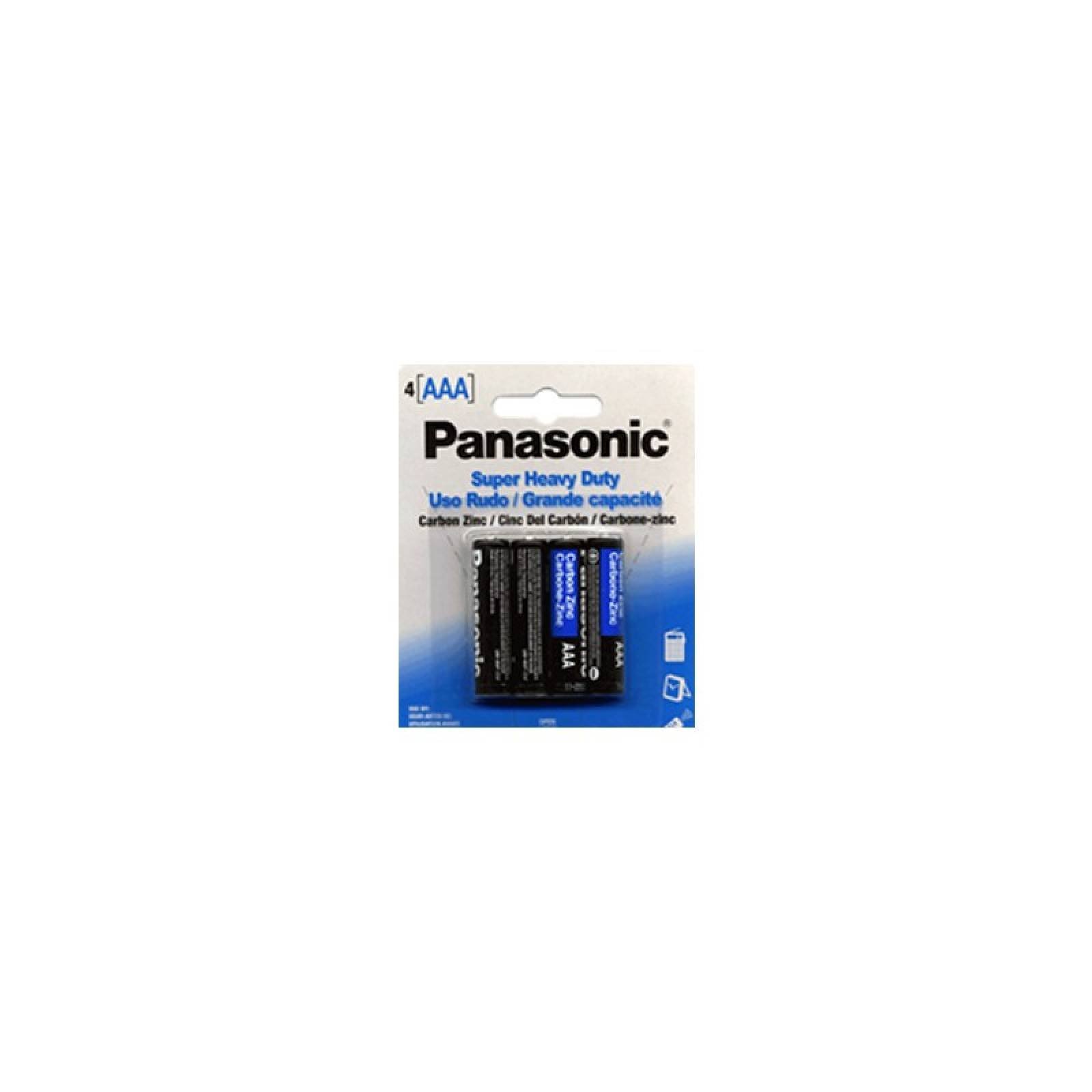Baterías Aaa Panasonic Paquete 4 Piezas Pilas Original Carbón