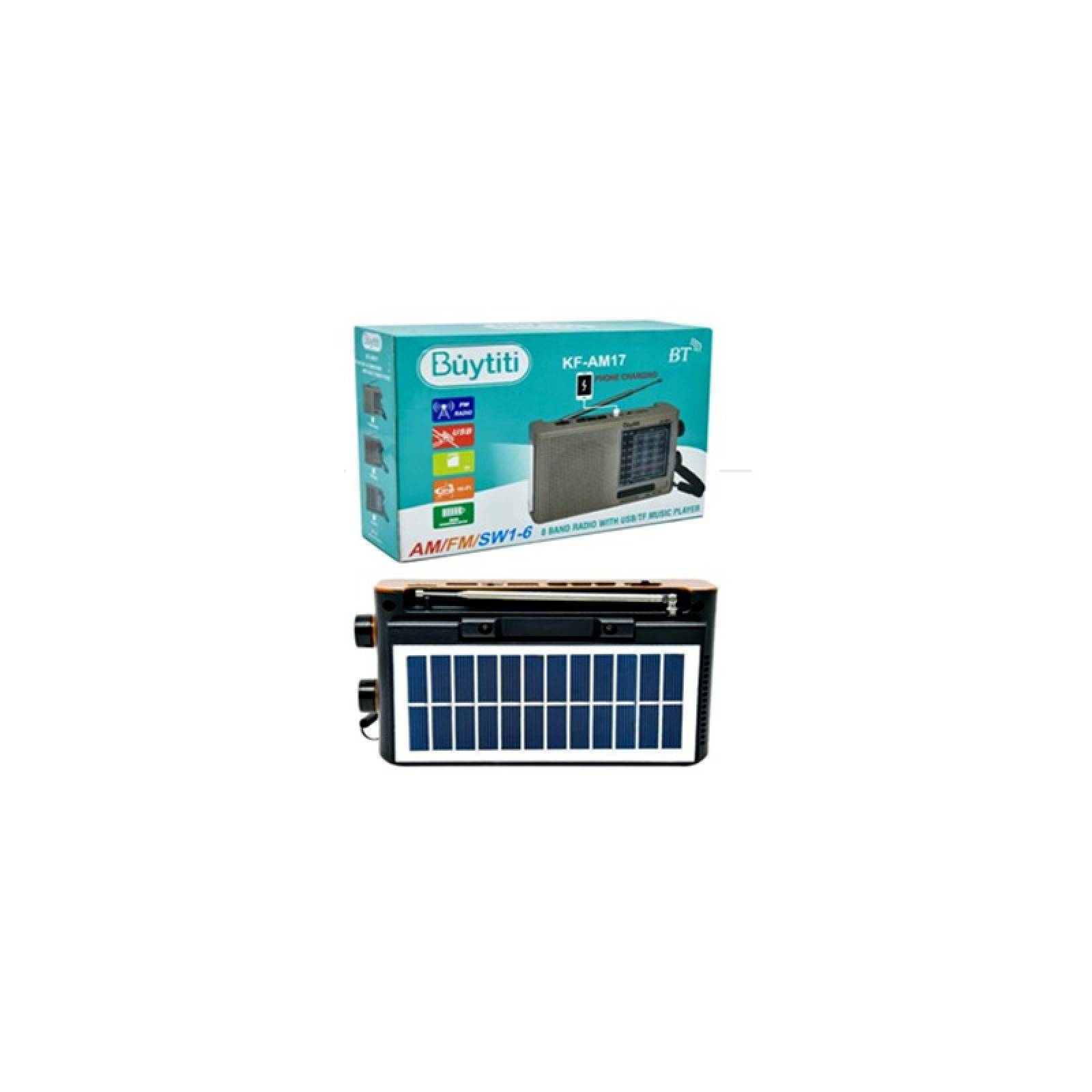 Radio Con Lampara Solar Usb/Am Y Fm Kf-Am17