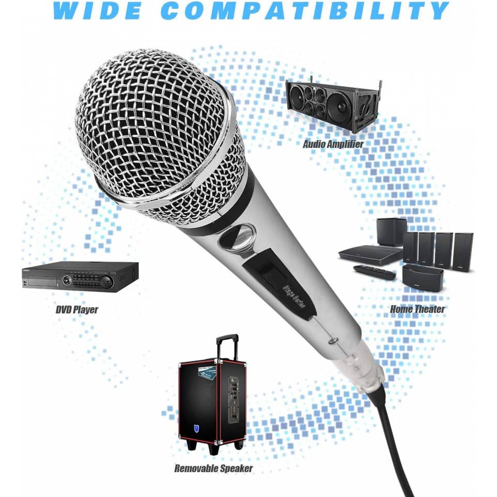 Micrófono Alambrico Dinámico Unidireccional 490- 336