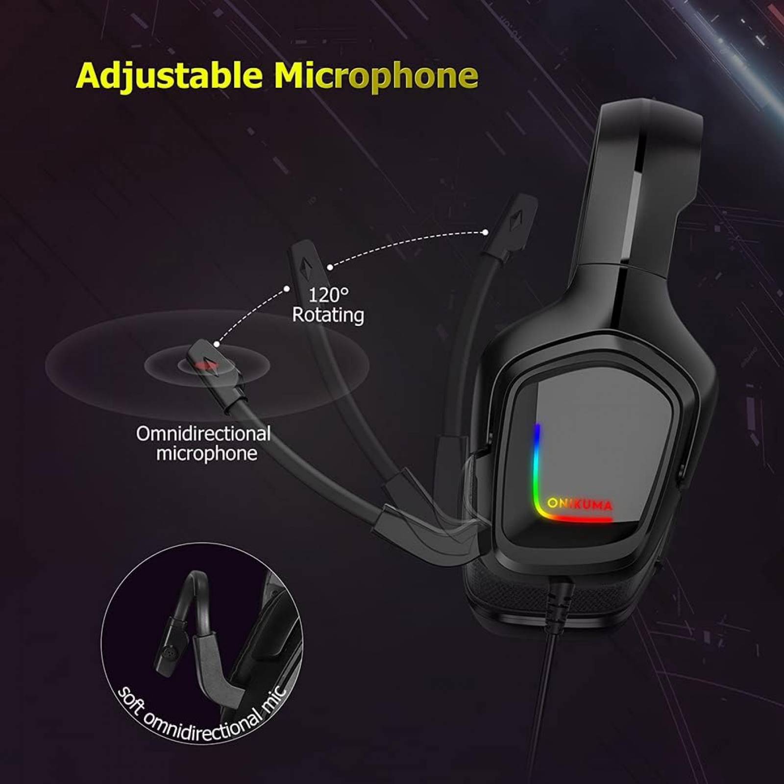 Diadema Audifono Gamer Onikuma K20