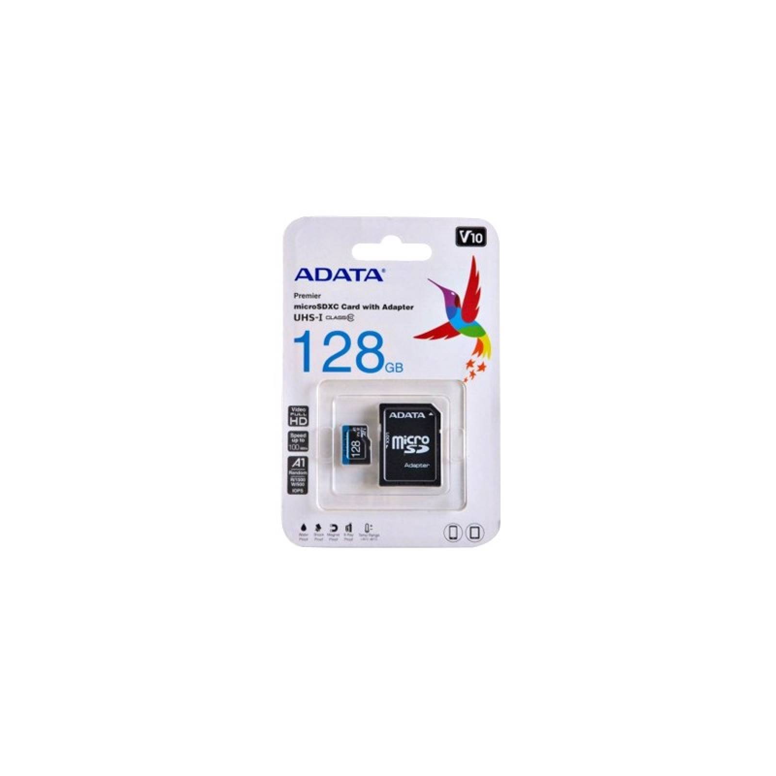 Memoria Micro SD Adata capacidad 128 GB