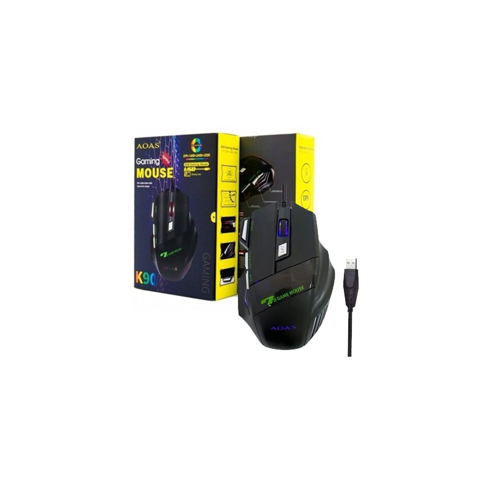 Mouse Gamer Alambrico Aoas K90