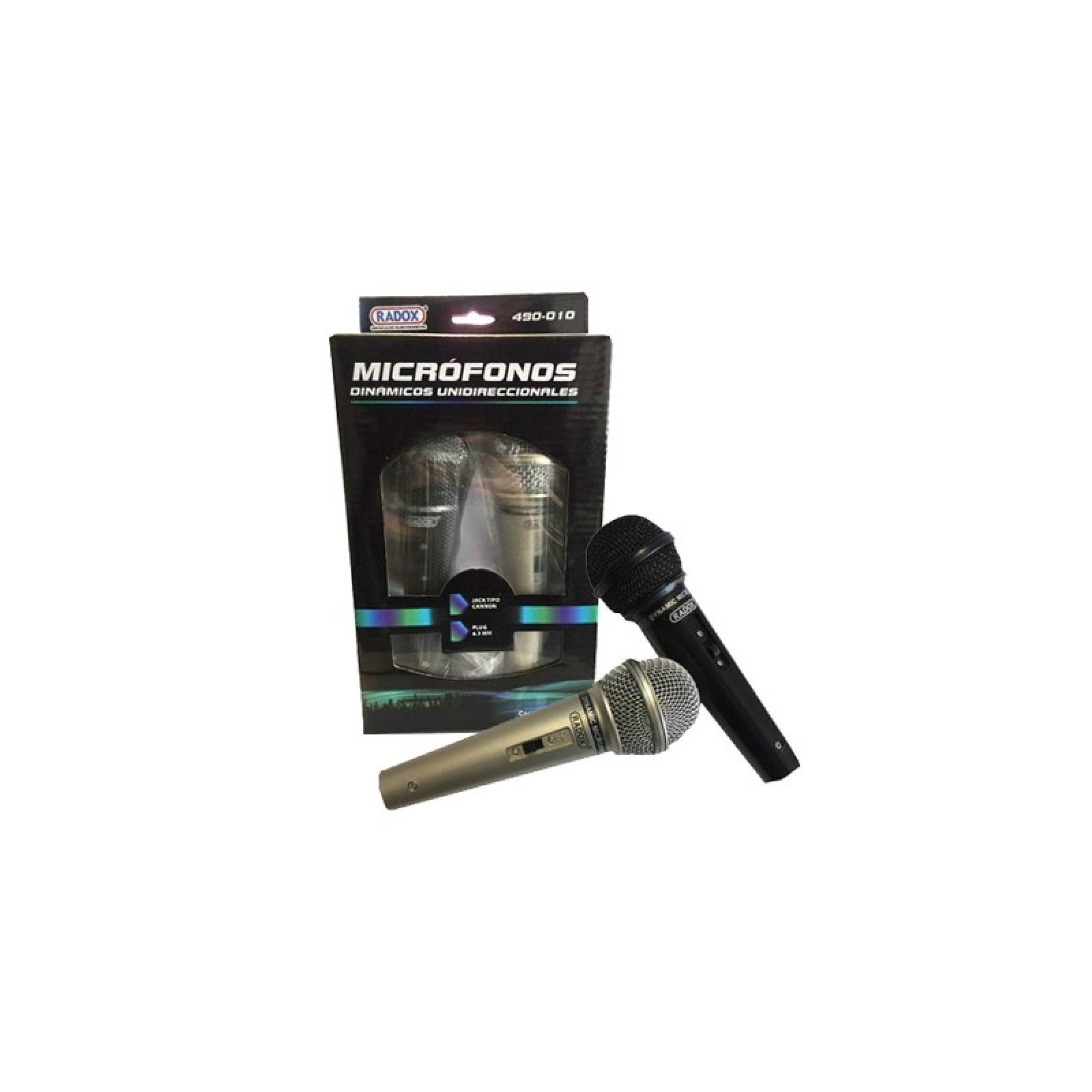 2 Microfonos Dinamicos Unidireccionales 490-010