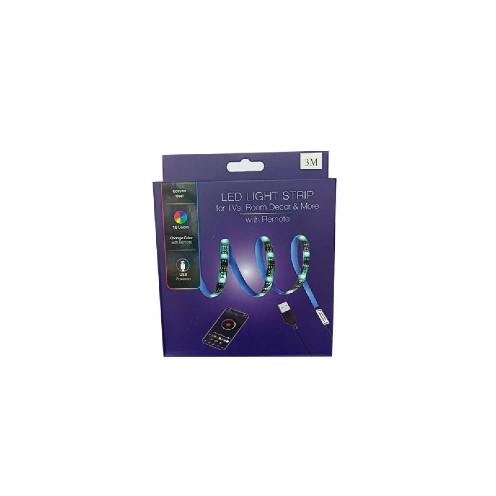 Tira Led Usb 3M Rgb