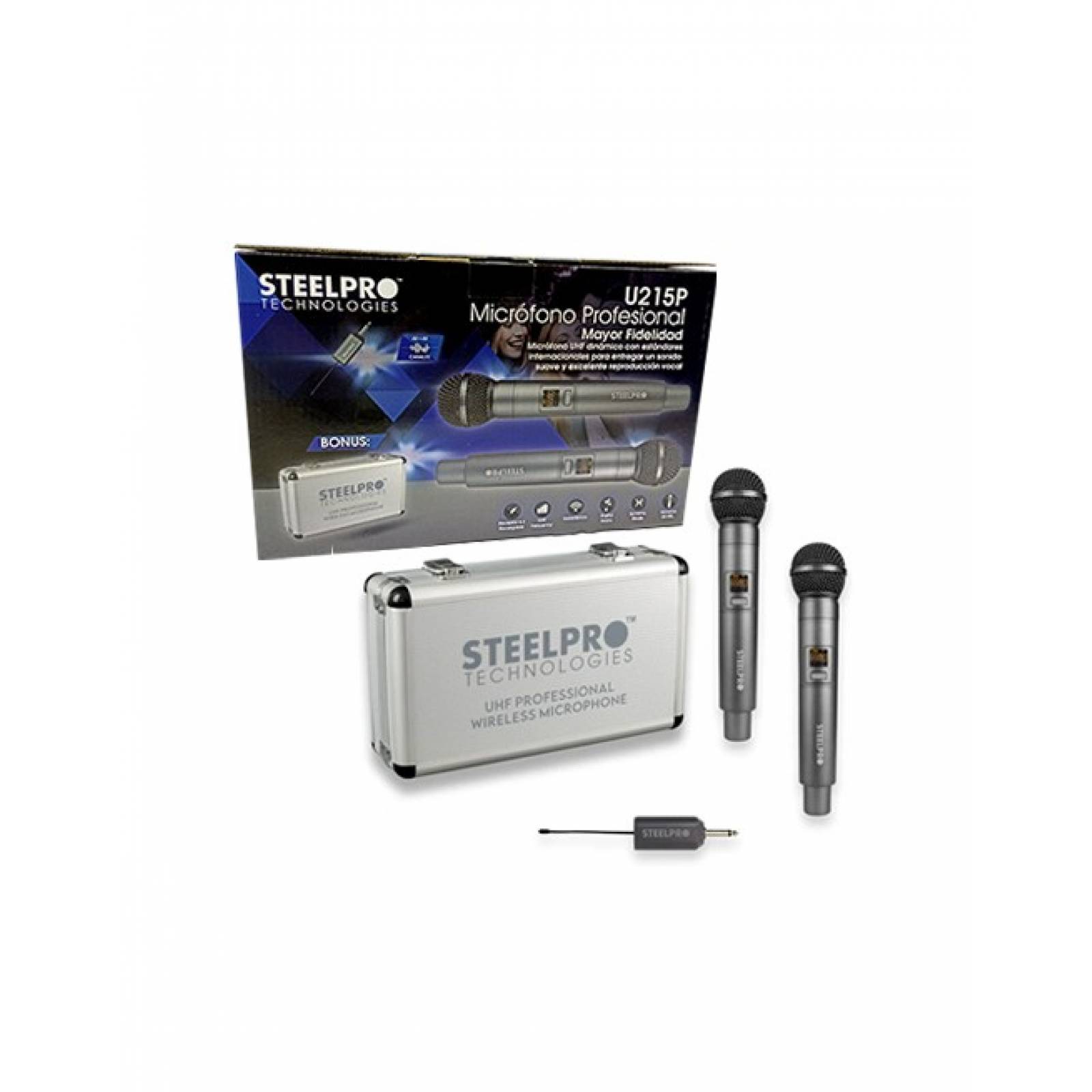 Par De Micrófonos Inalambricos Profesionales Con Estuche