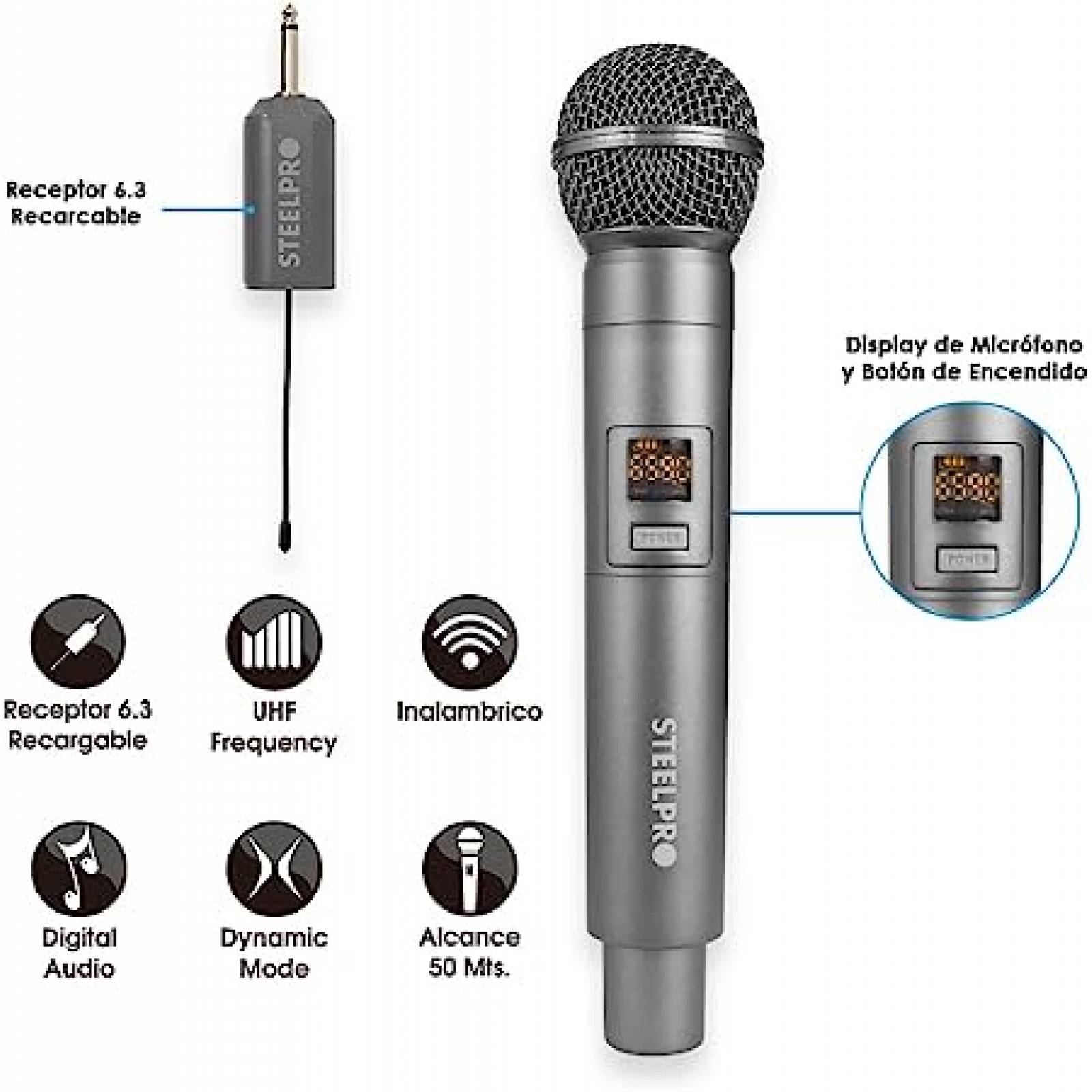 Par De Micrófonos Inalambricos Profesionales Con Estuche