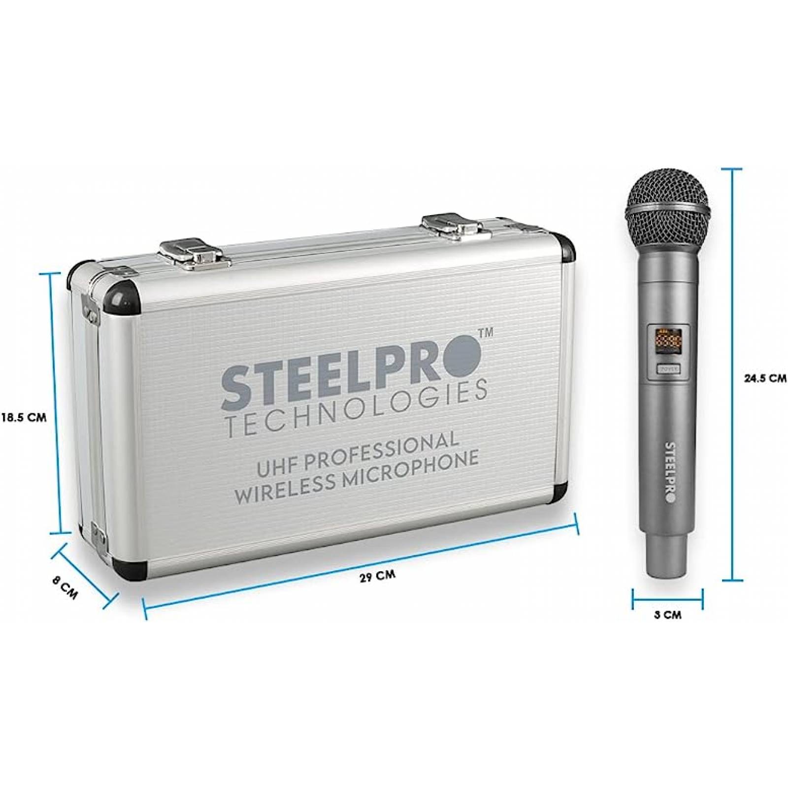 Par De Micrófonos Inalambricos Profesionales Con Estuche