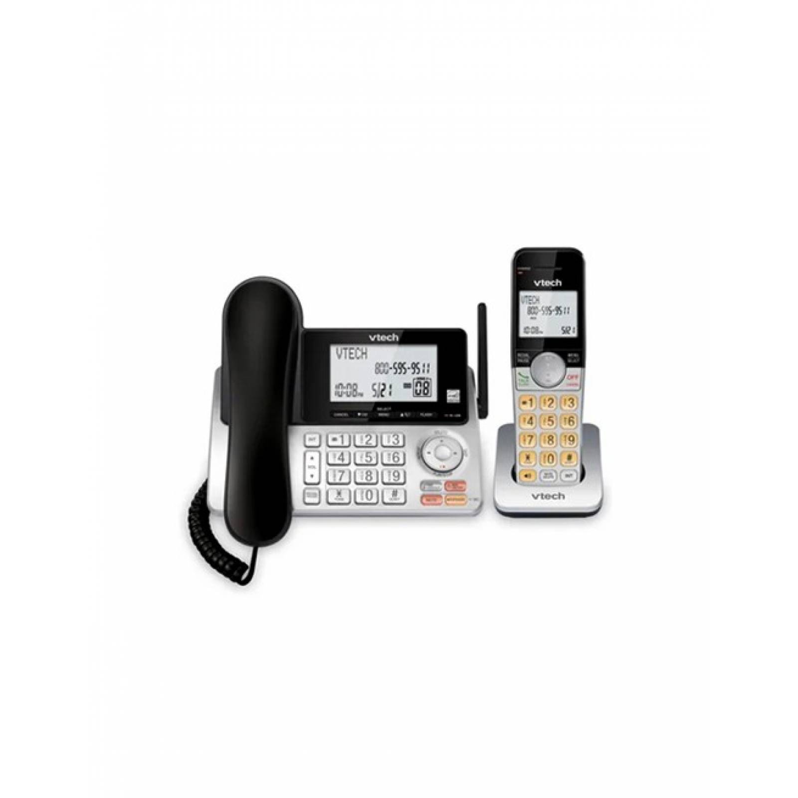 Teléfono 2Pzas Alambrico E Inalambrico Csr5249