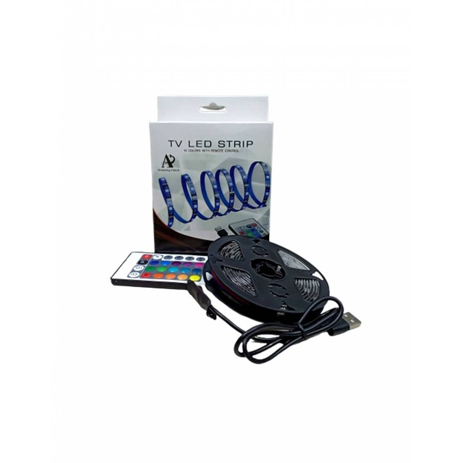 Tira Led 2M Rgb Con Control Remoto 16 Colores