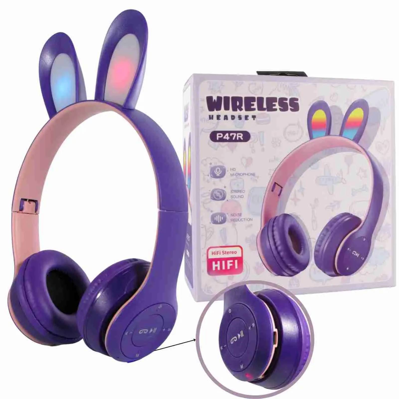 Diadema Bluetooth Con Orejas De Conejo P47R