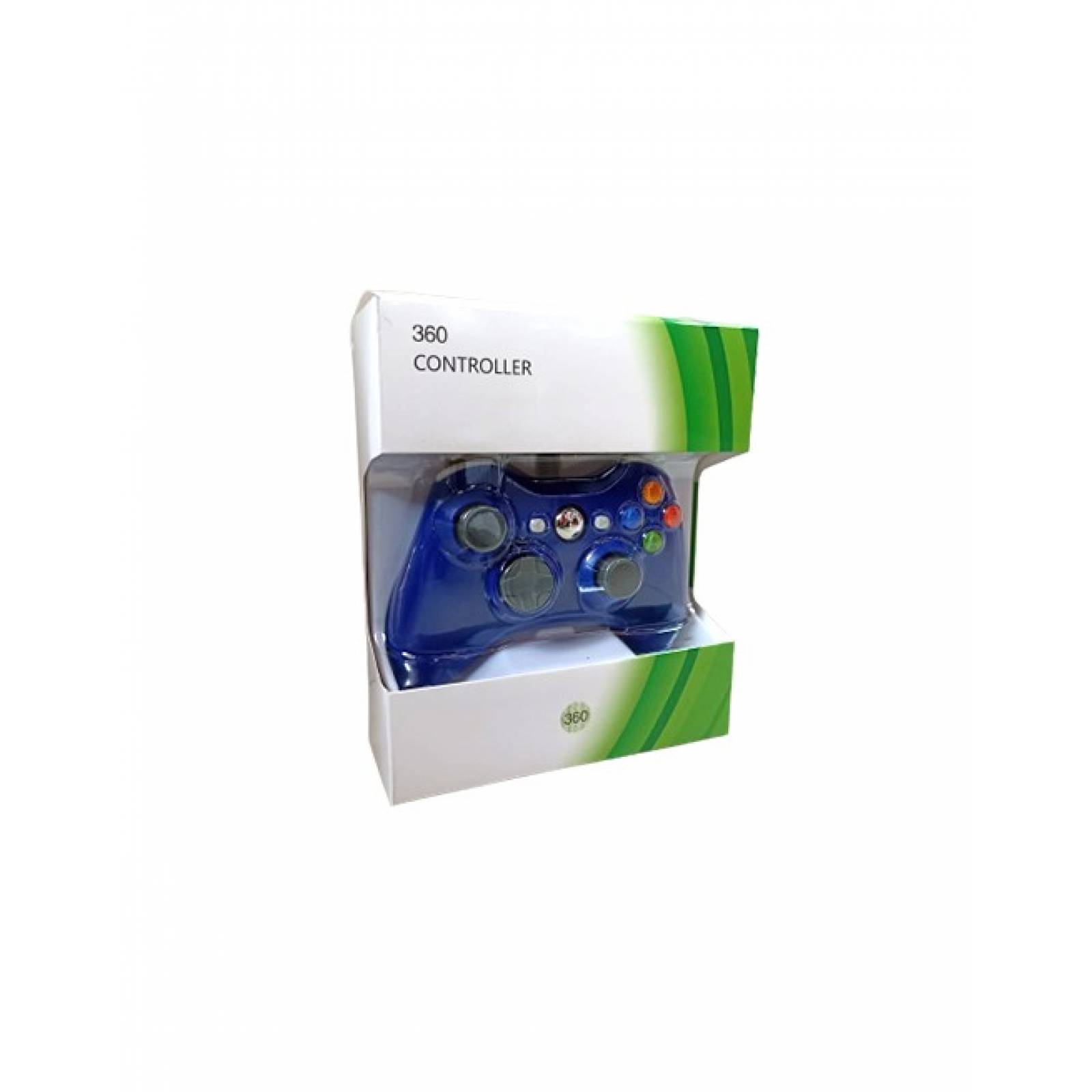Control Xbox Alambrico Negro Azul Y Rojo Yxb-01