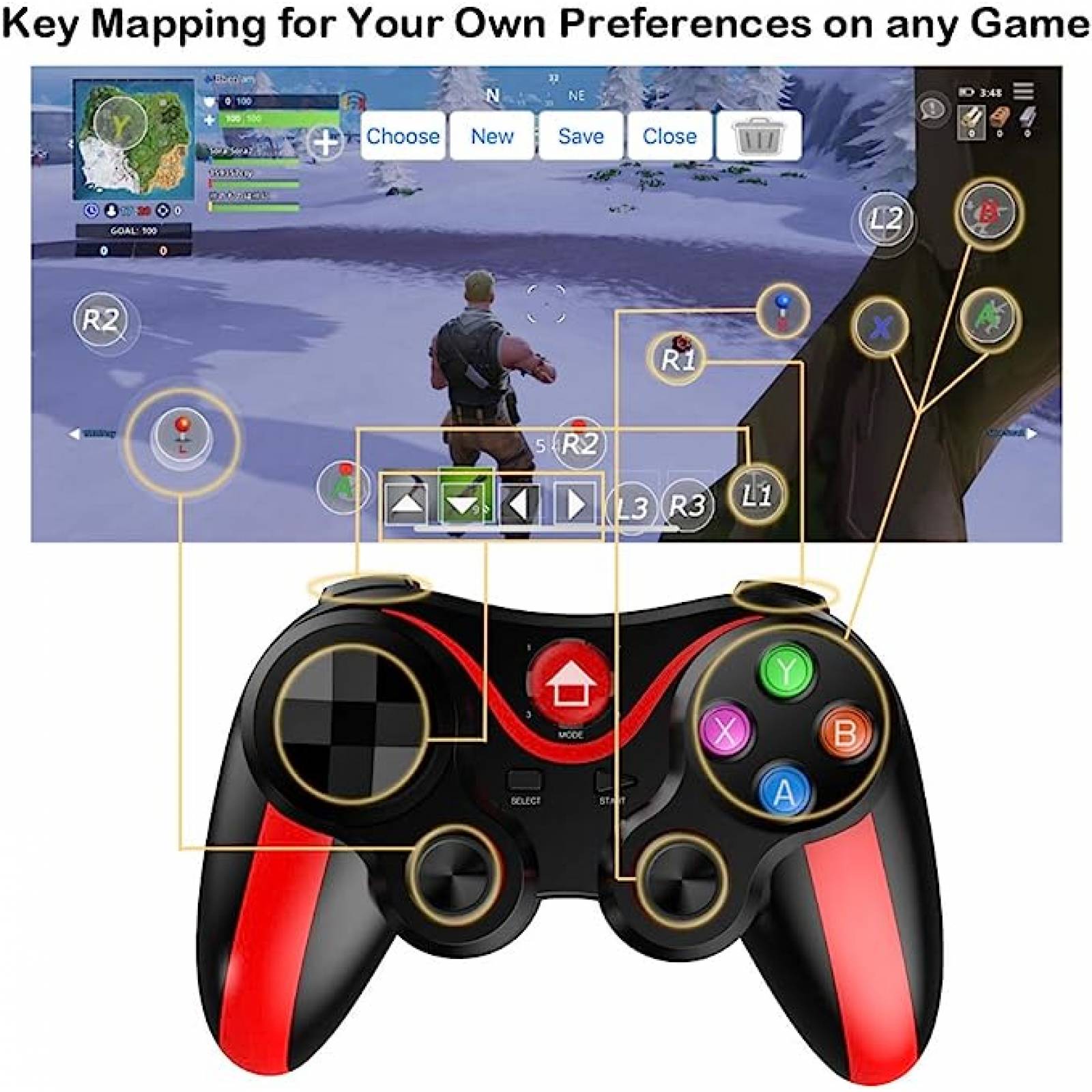 Control Gamepad Para Celular, Tablet V13