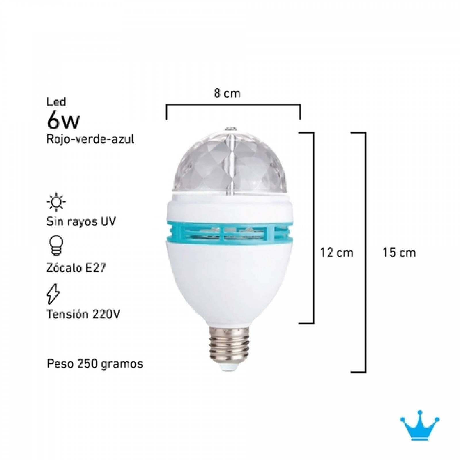 Foco Fiesta Multicolor Led Rgb