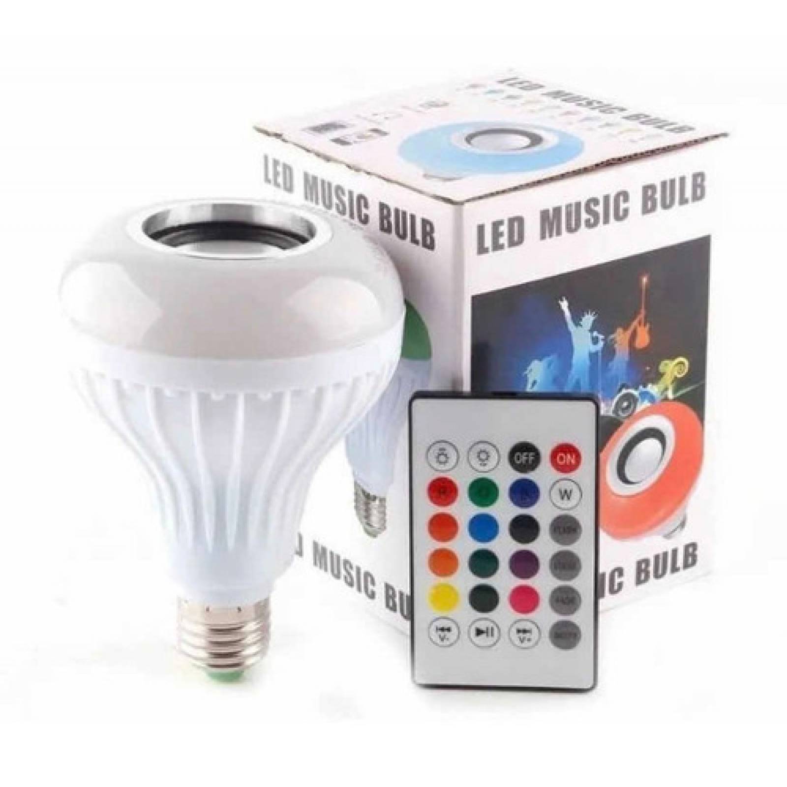 Foco Bocina Led 12W Rgb Bluetooth