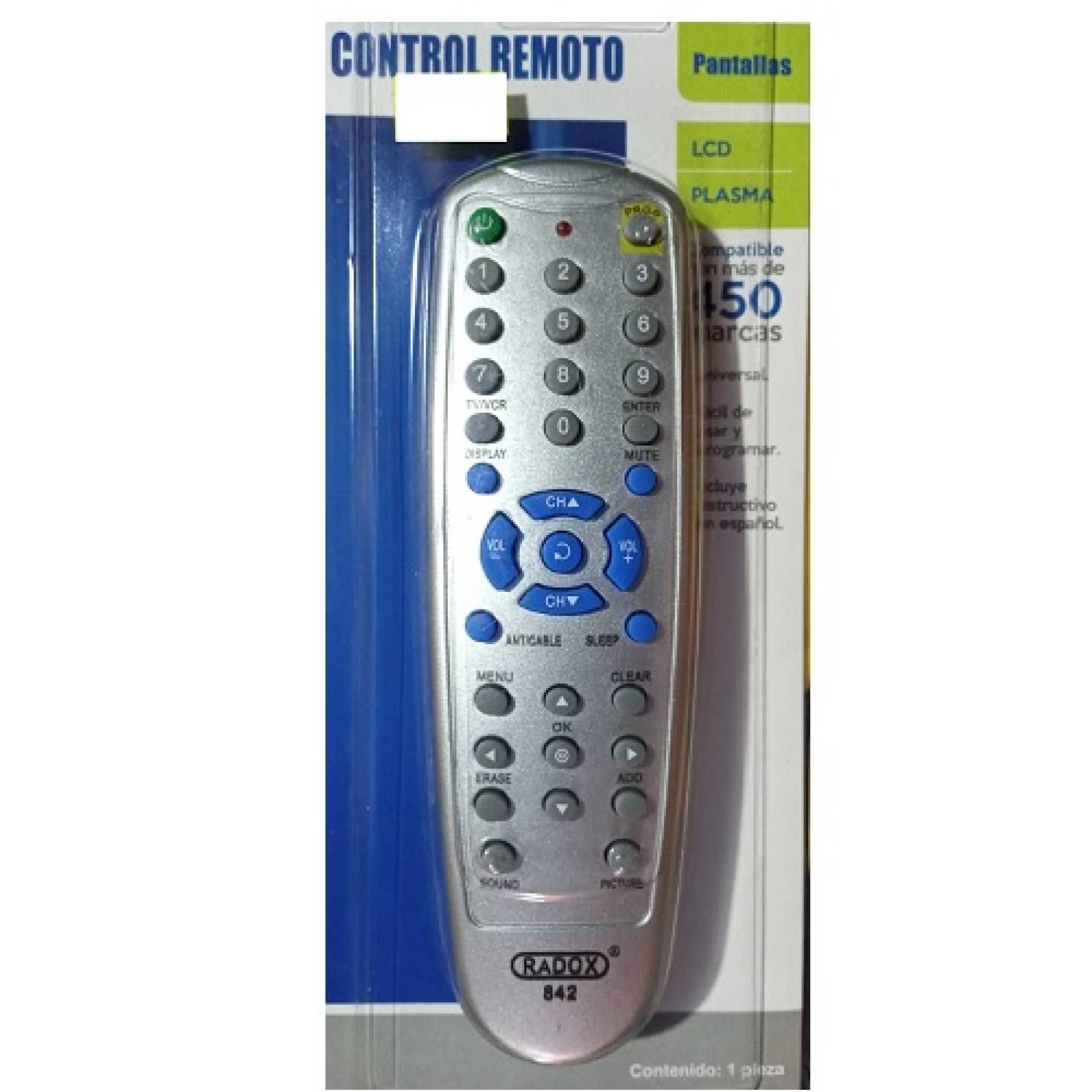 Control Remoto Universal Radox 125-842