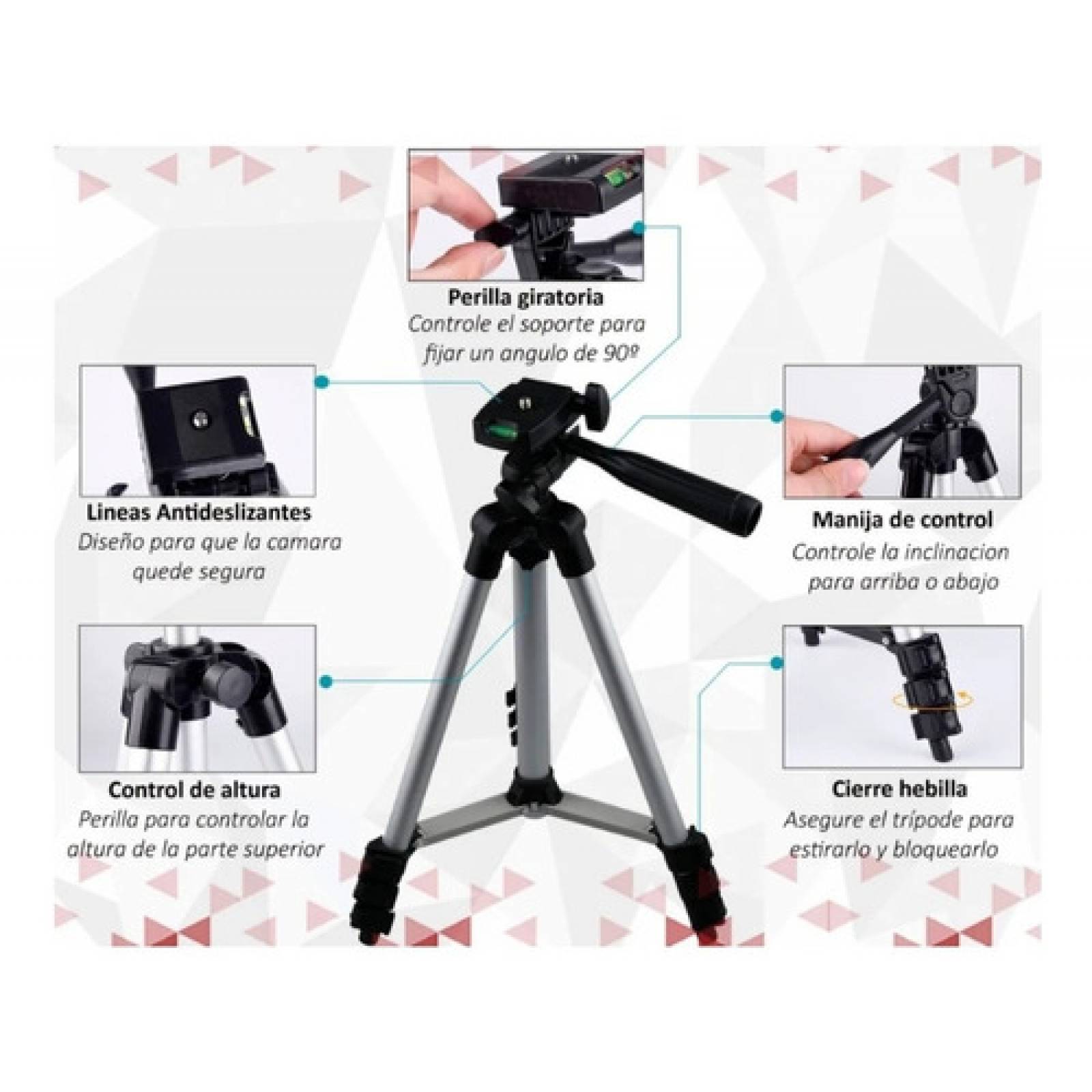 Tripie Para Celular Y Camara 1.20M Tripod 330A