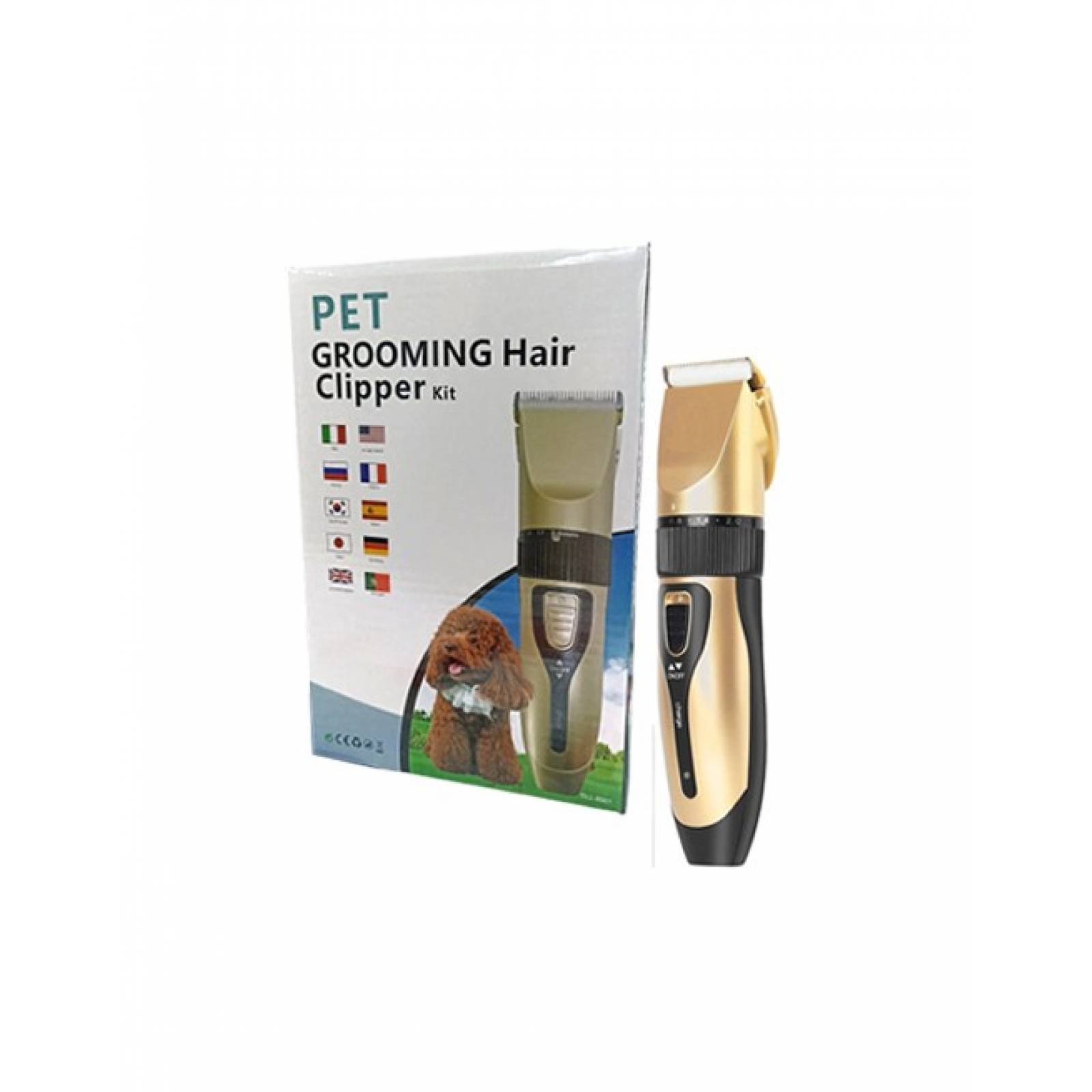 Afeitadora Cortadora De Pelo Para Mascota 4 Peines Recargable Mr-07