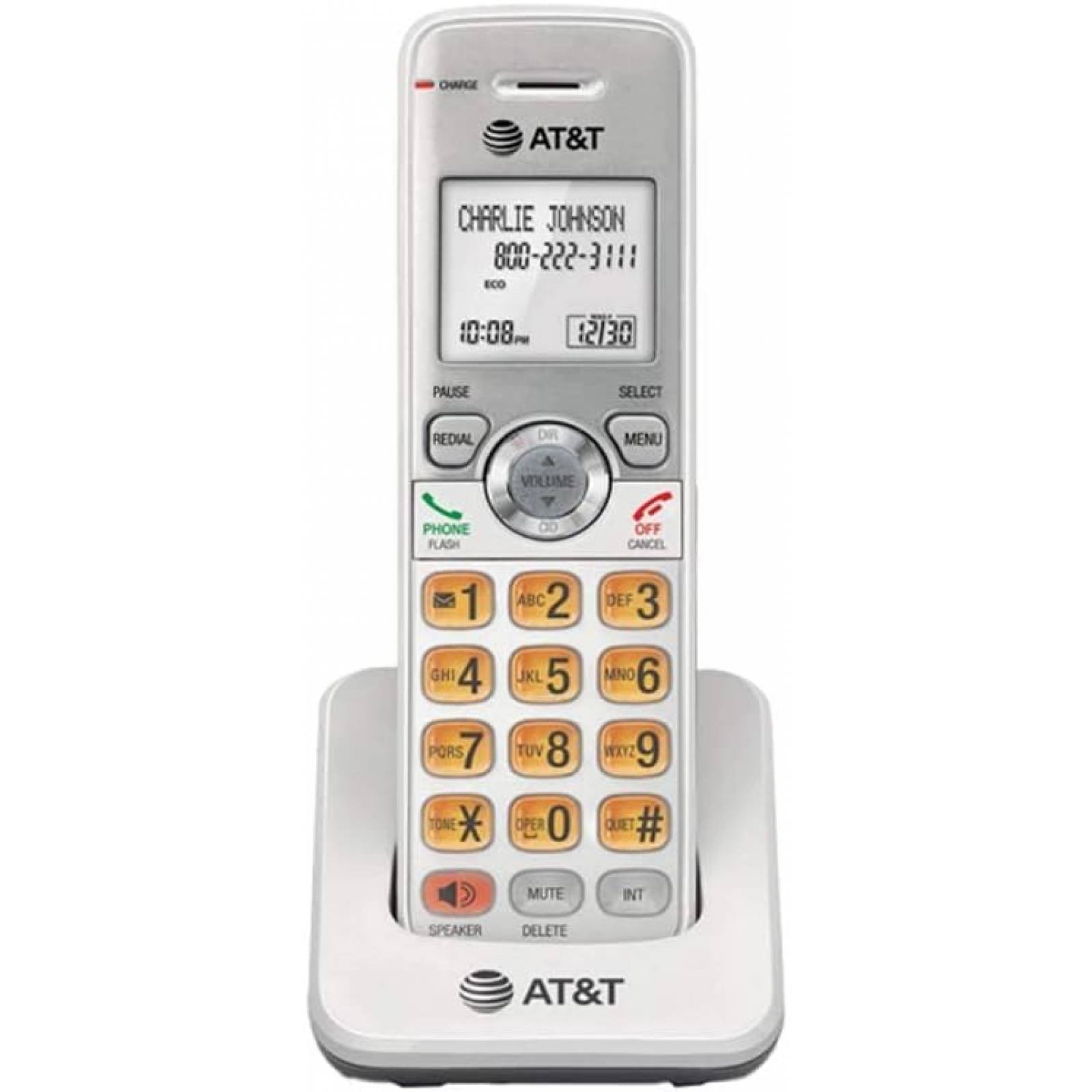 Telefono Inalambrico De Casa 3Pzas El52306 At&T Color Blanco Identificador De Llamadas