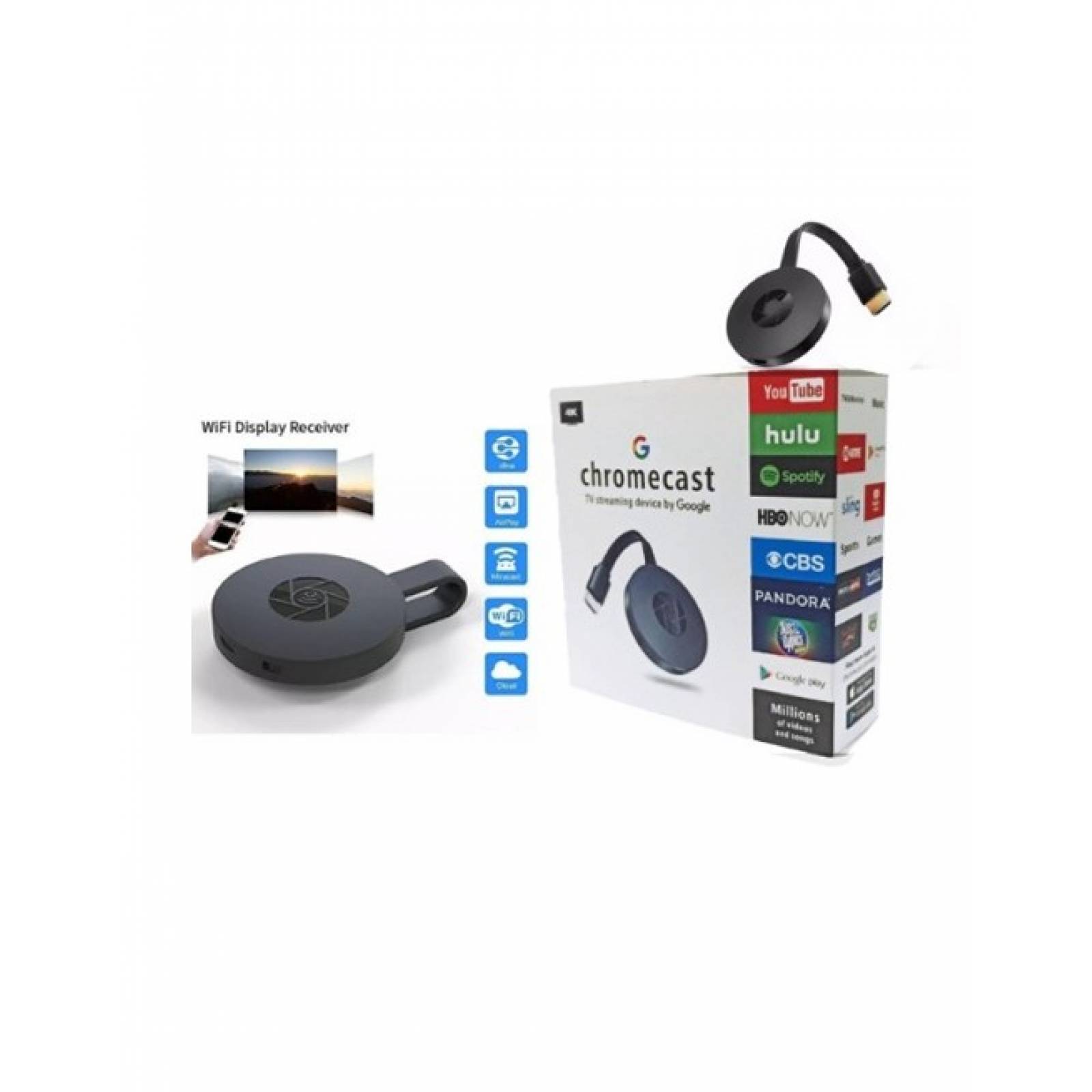 Any Cast Receptor Para Proyectar Imagen En Pantalla Hdmi