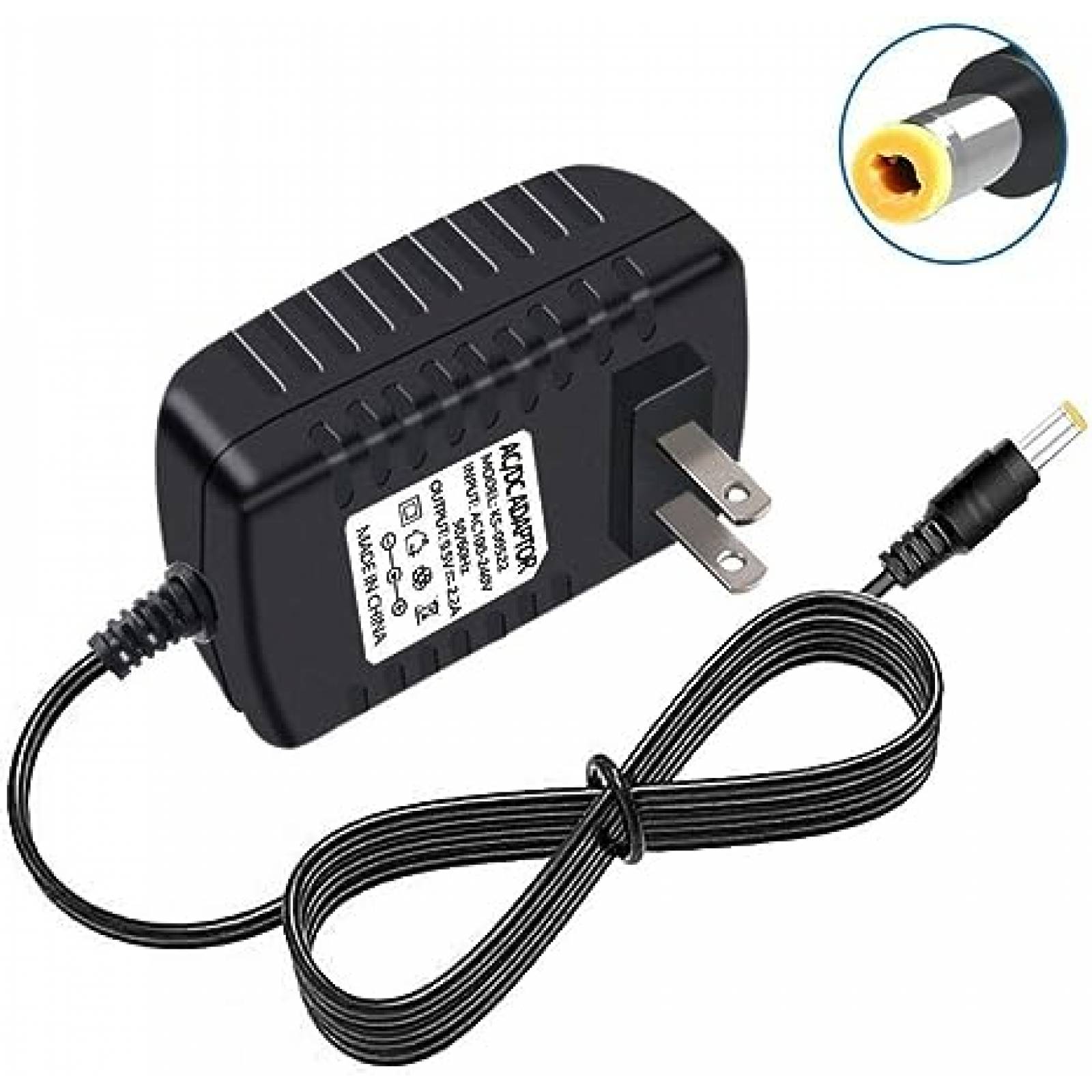 Cargador Para Bafle Punta Amarilla 9V Y 12